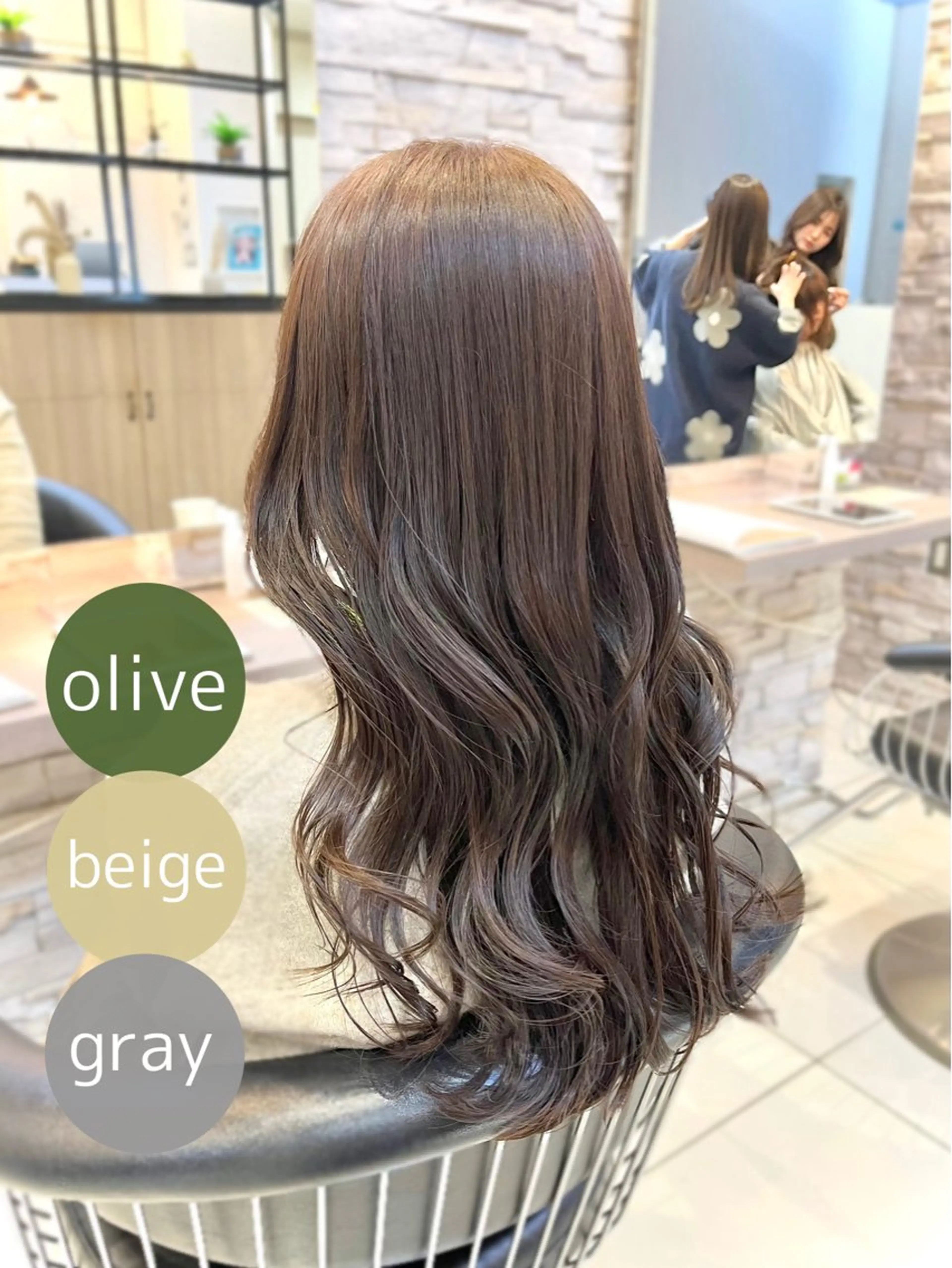 ロング カット ヘアカラー トリートメント 透明感カラー/ くびれヘア/館岡俊平のヘアスタイル