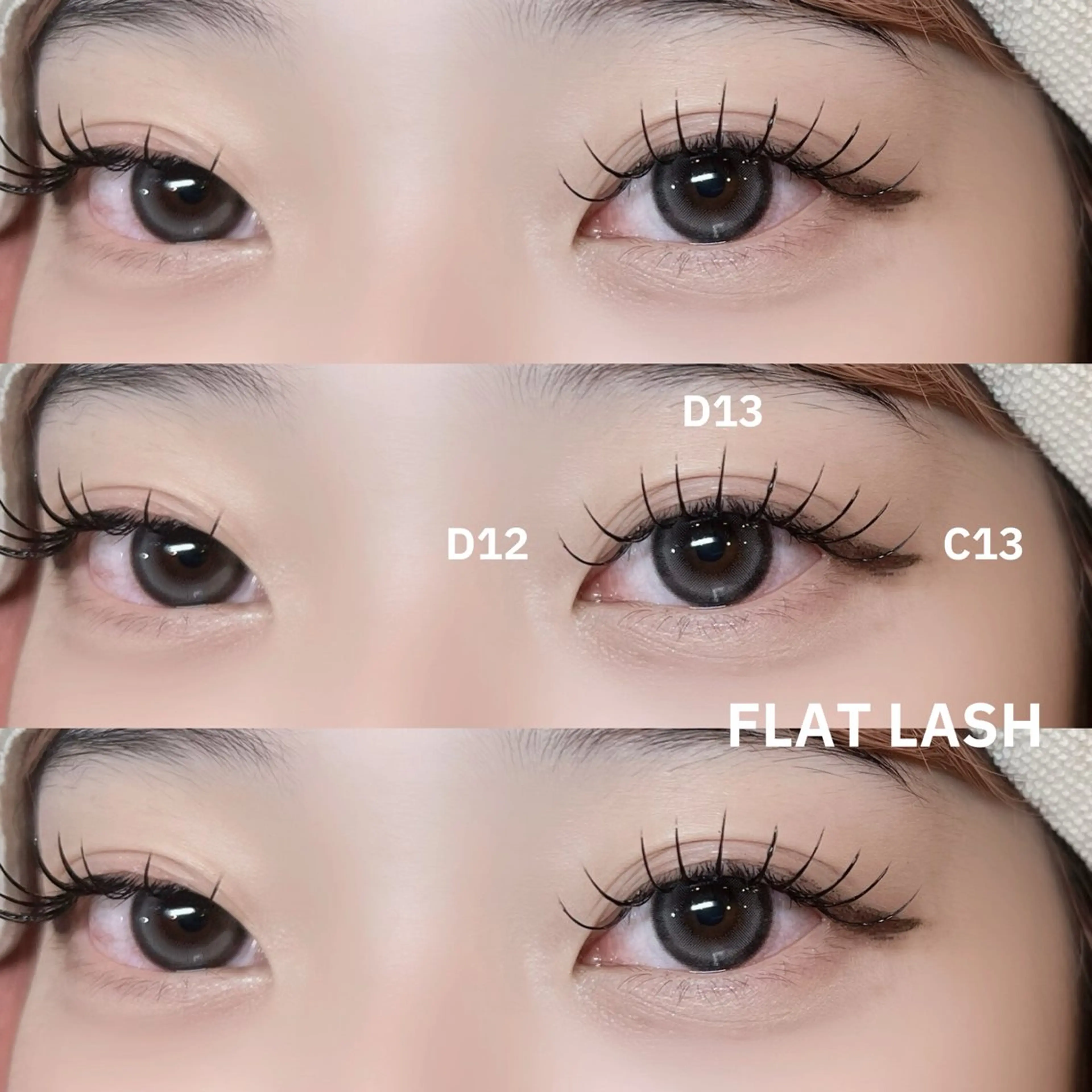 マツエク・マツパ 束感まつ毛 フラットラッシュ 目尻長め マツエク ＊OLIVIA池袋 ＊長友のマツエク・マツパデザイン