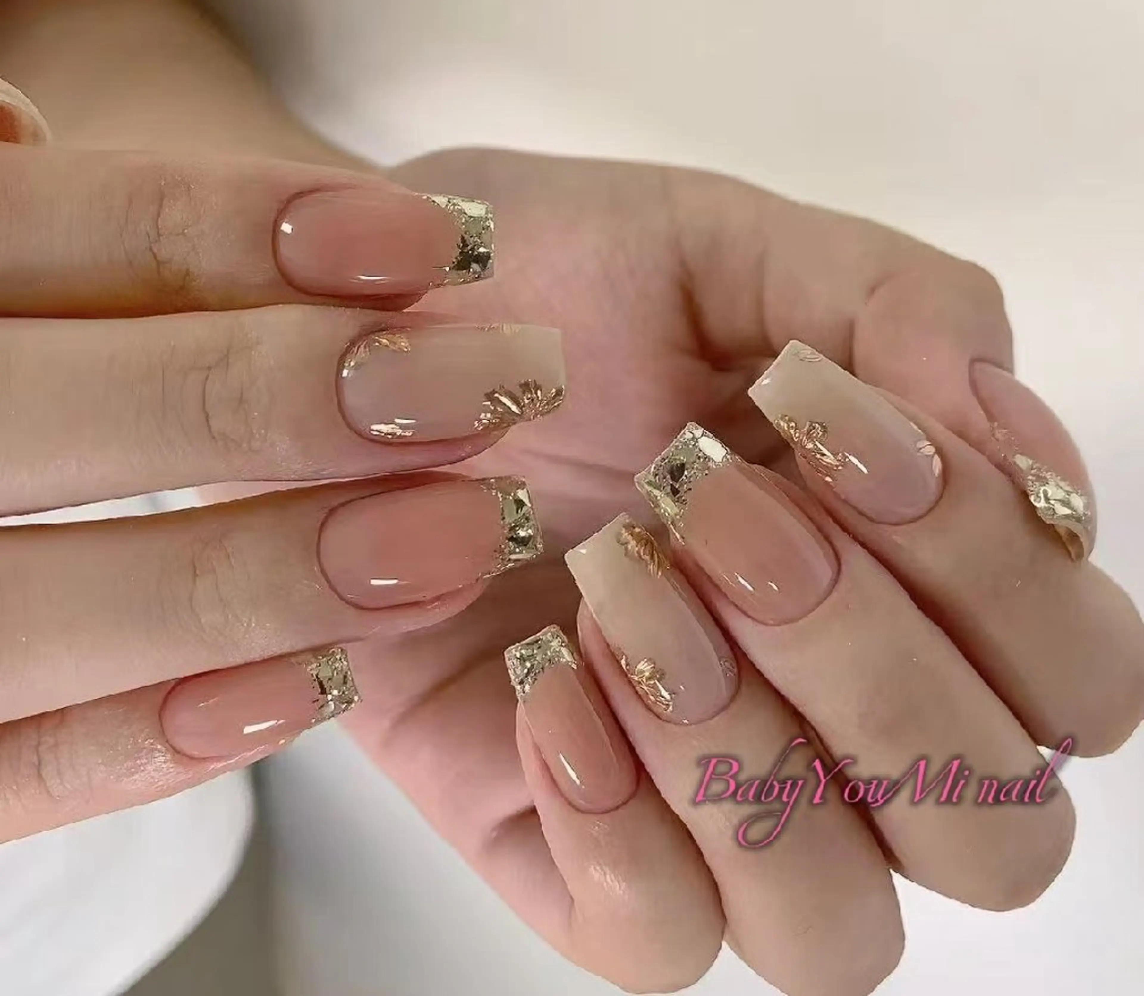 ネイル オーロラネイル フラワーネイル フットネイル フレンチネイル ジェルネイル ハンドネイル Oomiya 服部のネイルデザイン