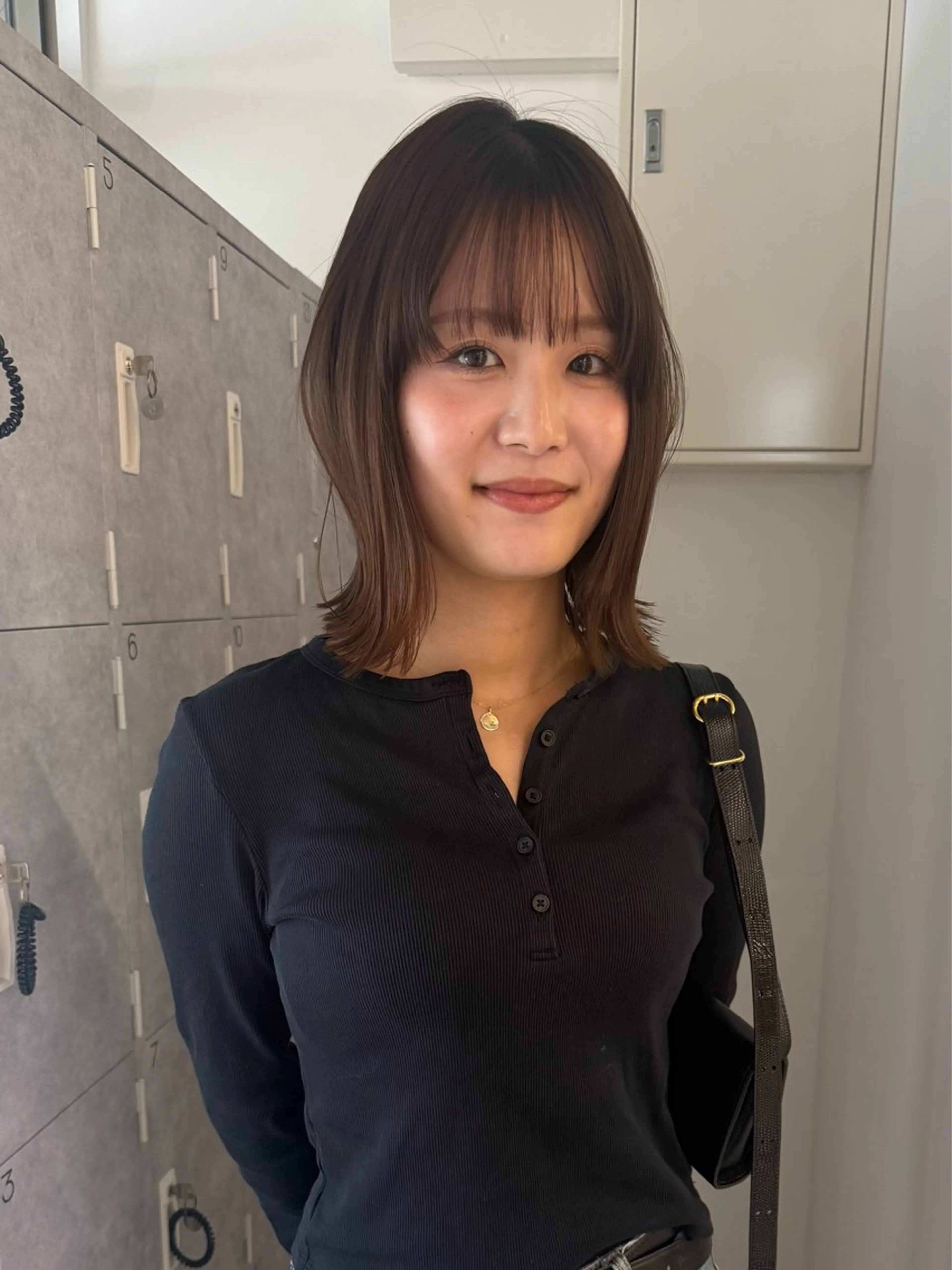 ミディアム 縮毛矯正 艶カラー/パーマ/ ‎kanahaʚଓ⋆のヘアスタイル