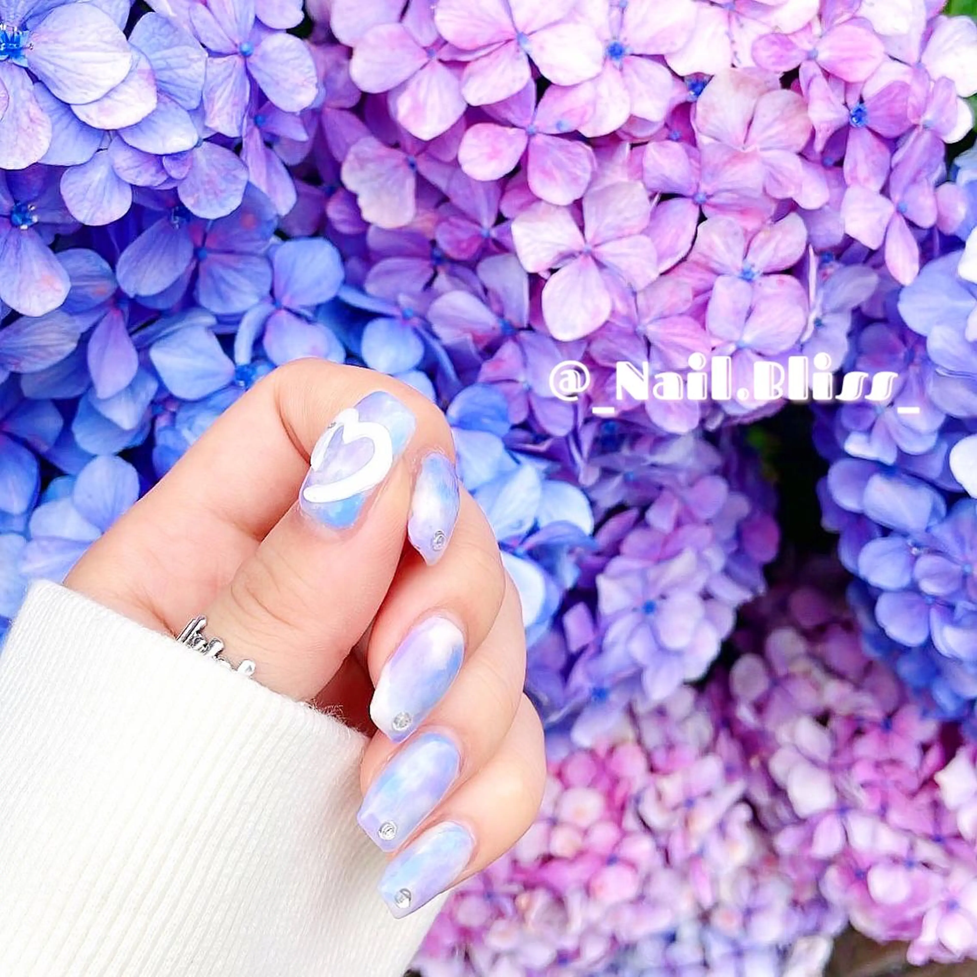 ネイル 大理石ネイル(マーブル) ハンドネイル NAIL BLISSのネイルデザイン