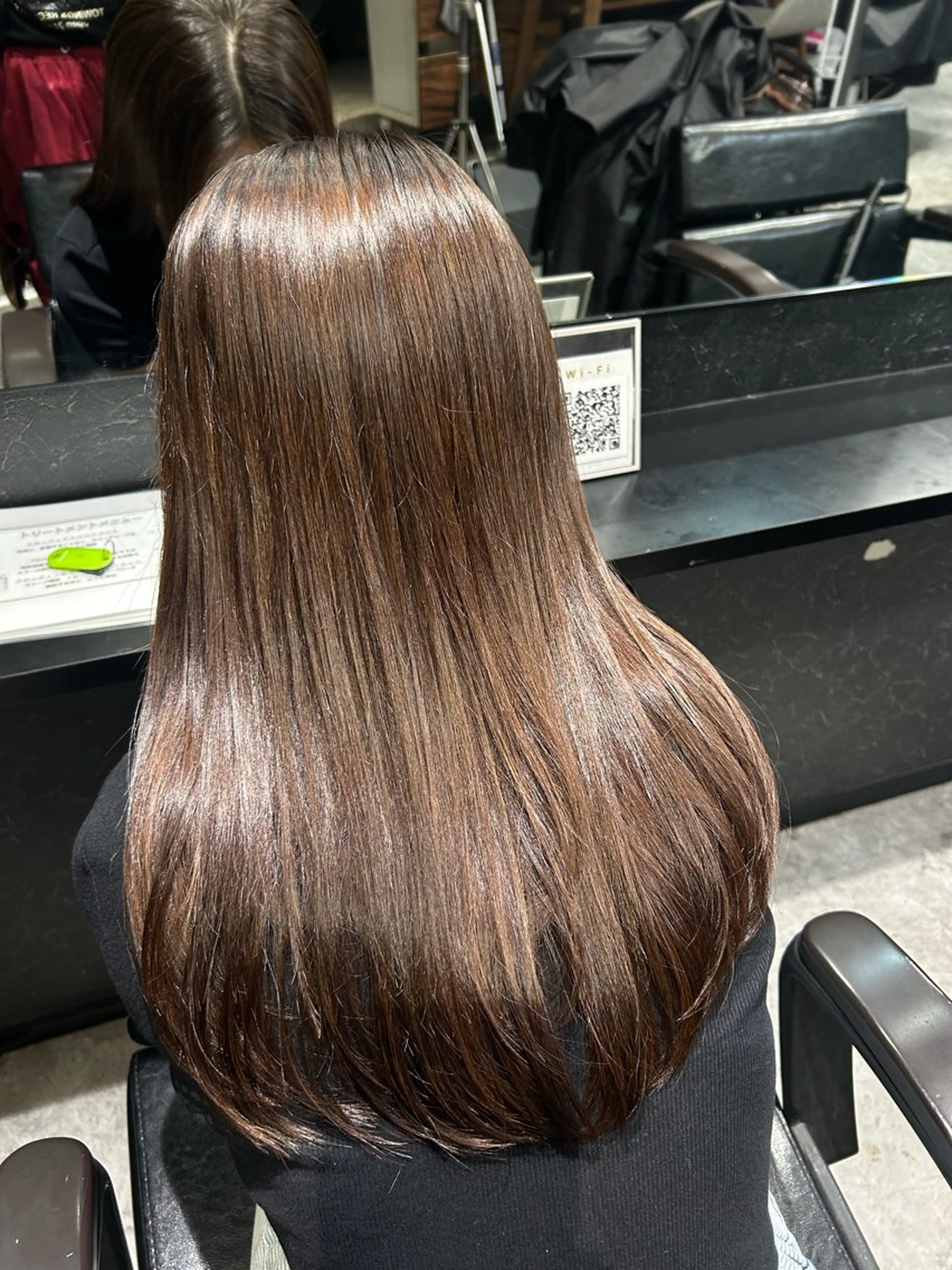 ロング カラー ヘアカラー トリートメント 💎透明感カラー💎 bAteAu あまねのヘアスタイル