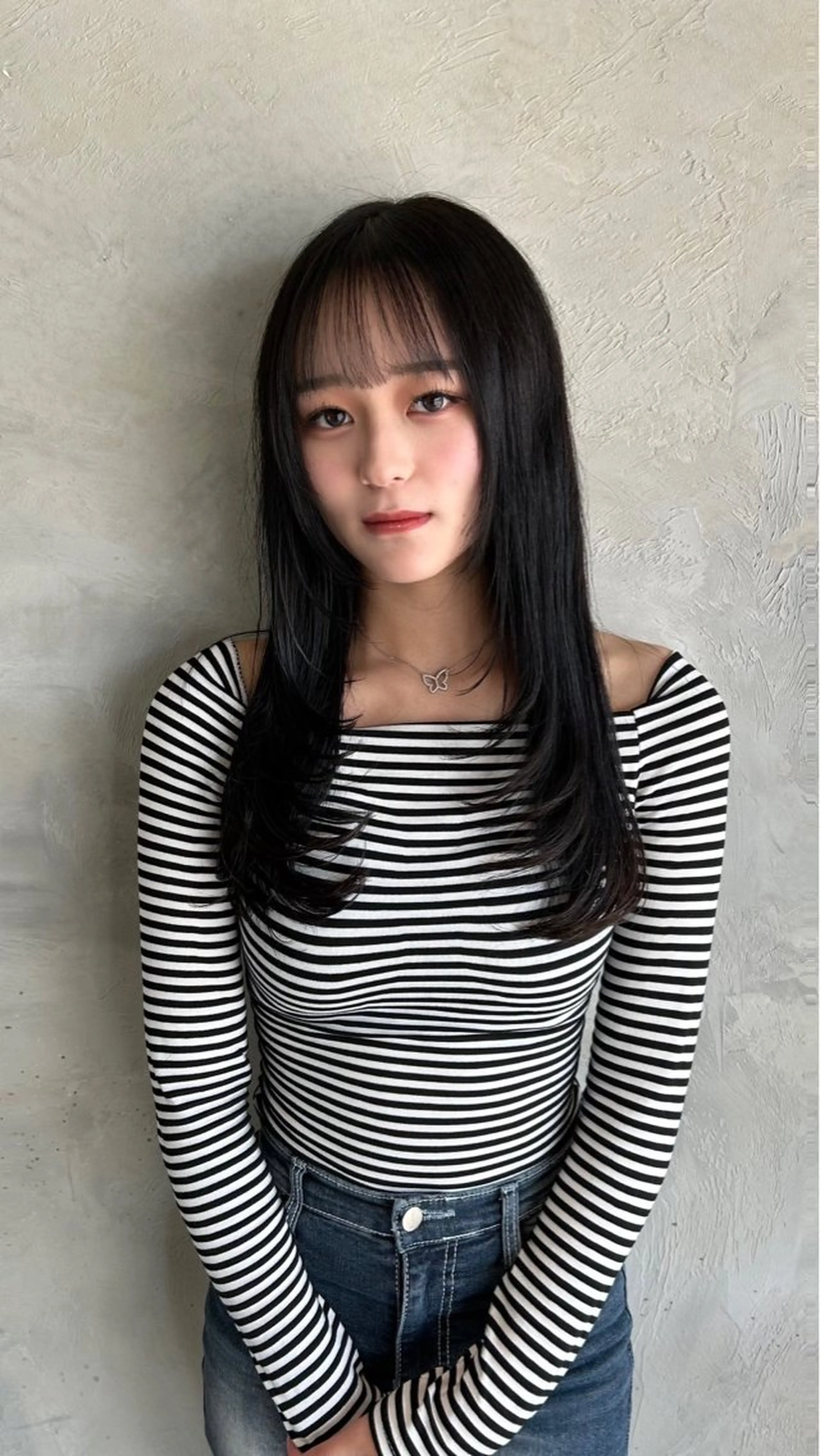 ロング 顔周りカット レイヤーカット カット ヘアカラー トリートメント 🇰🇷祝斗🇰🇷 /韓国ボブ/レイヤーのヘアスタイル