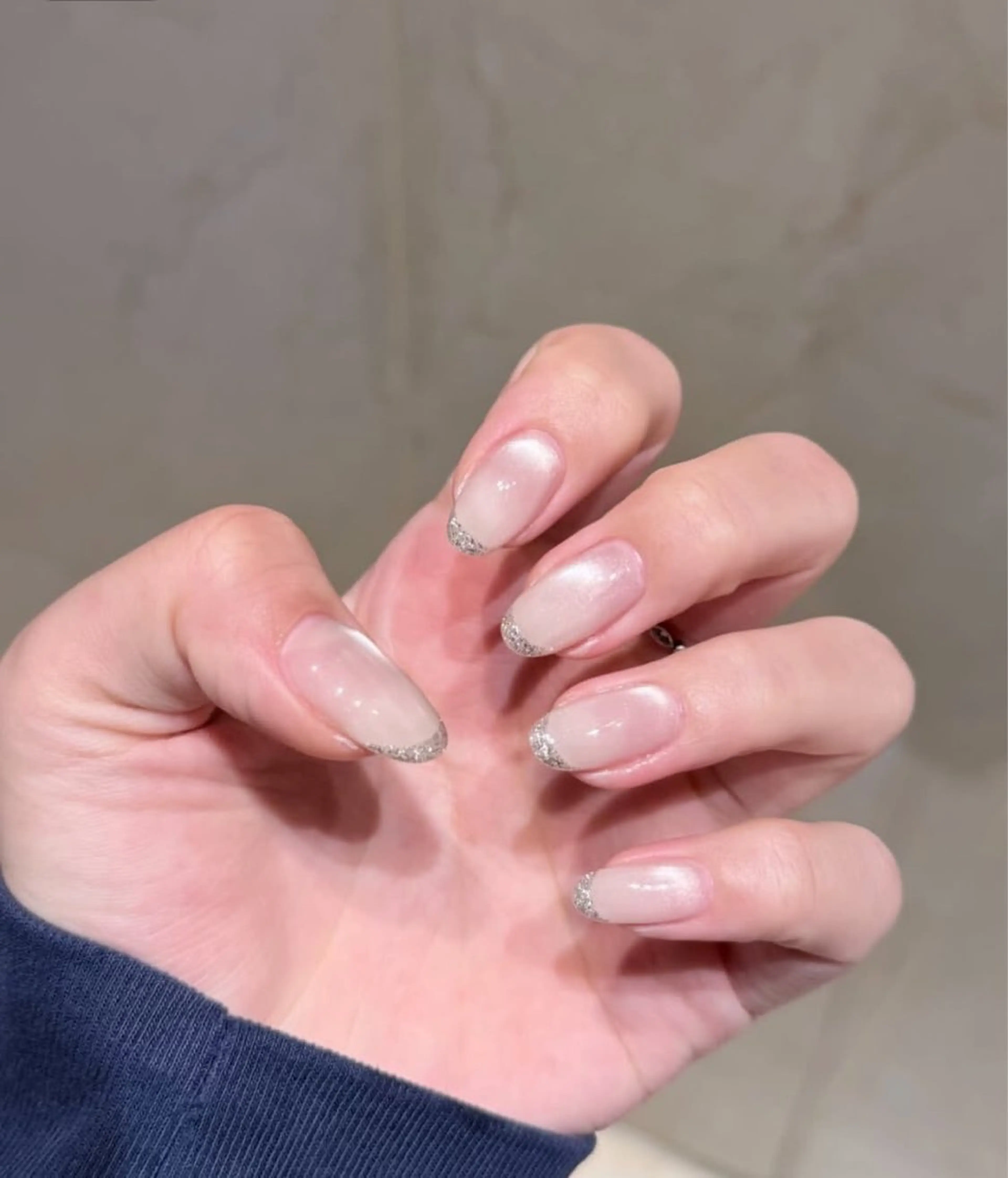 ネイル グラデーション ラメ(グリッター) マグネットネイル ミラーネイル ニュアンスネイル ハンドネイル Lumi de nailsのネイルデザイン