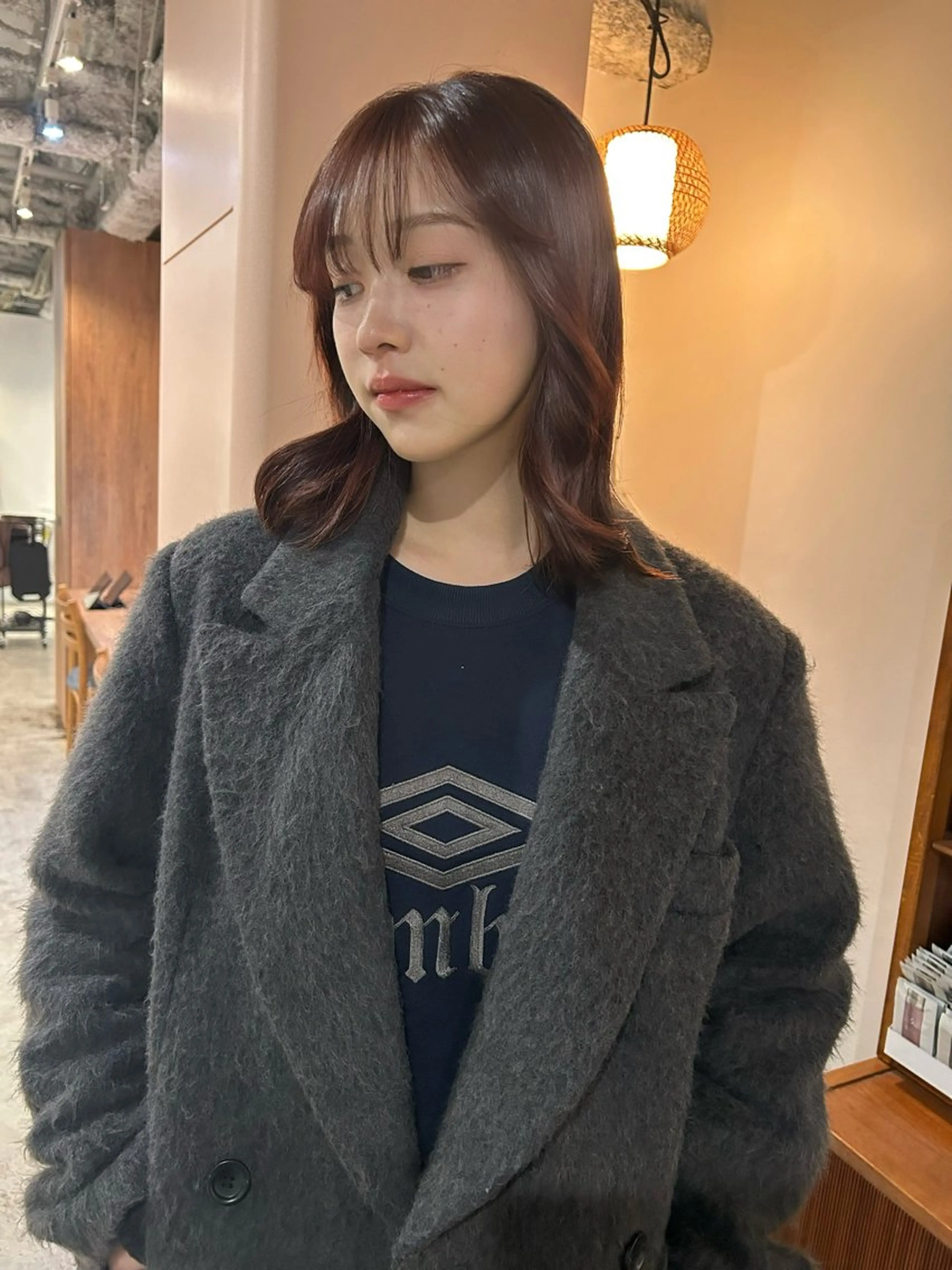 セミロング ヘアアレンジ ヘアカラー 🎀suzuna 透明感colorのヘアスタイル