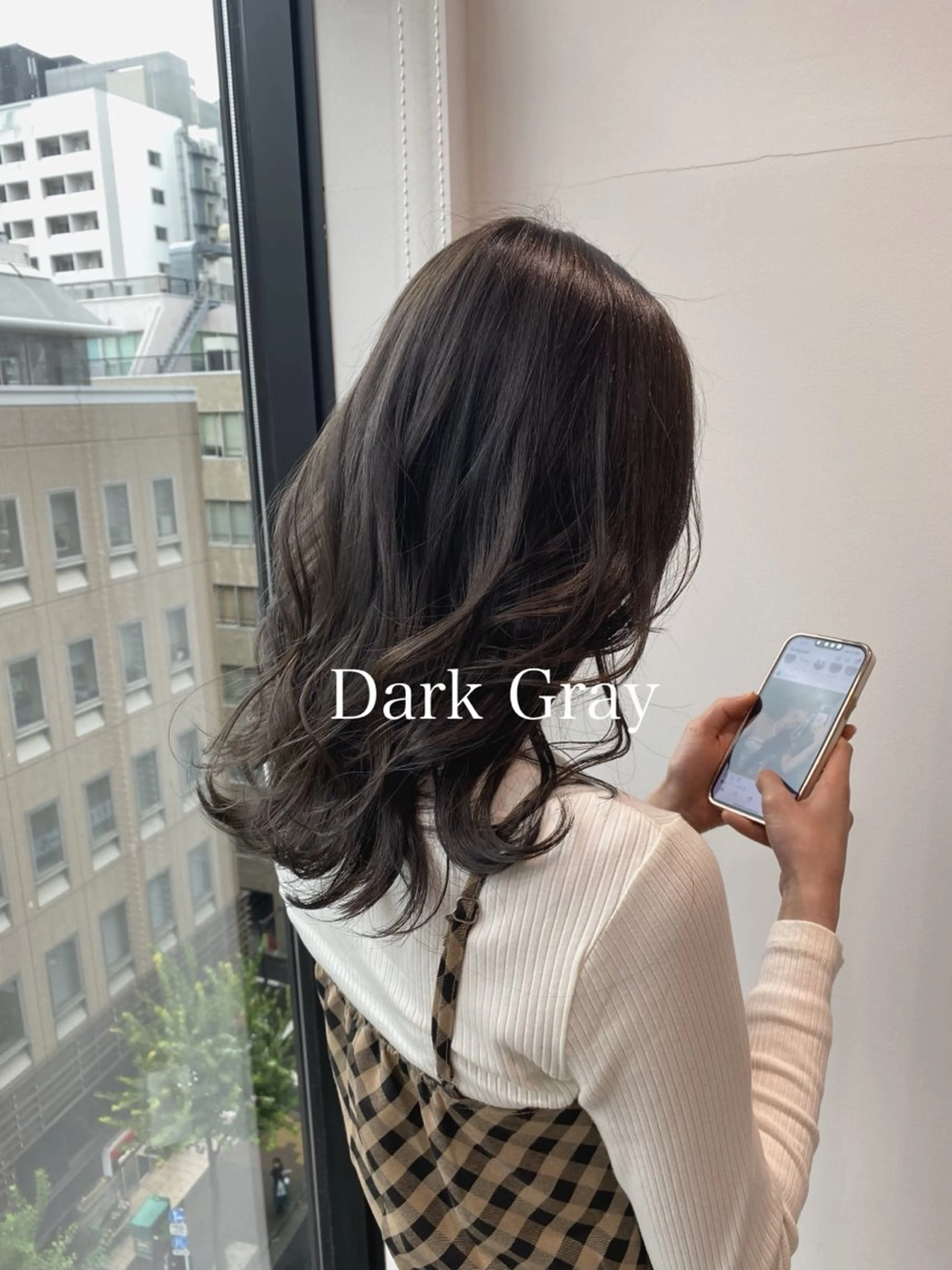 ミディアム カラー カット ヘアカラー トリートメント 上品な大人髪　半個室 マンツーマン宮脇滉平のヘアスタイル