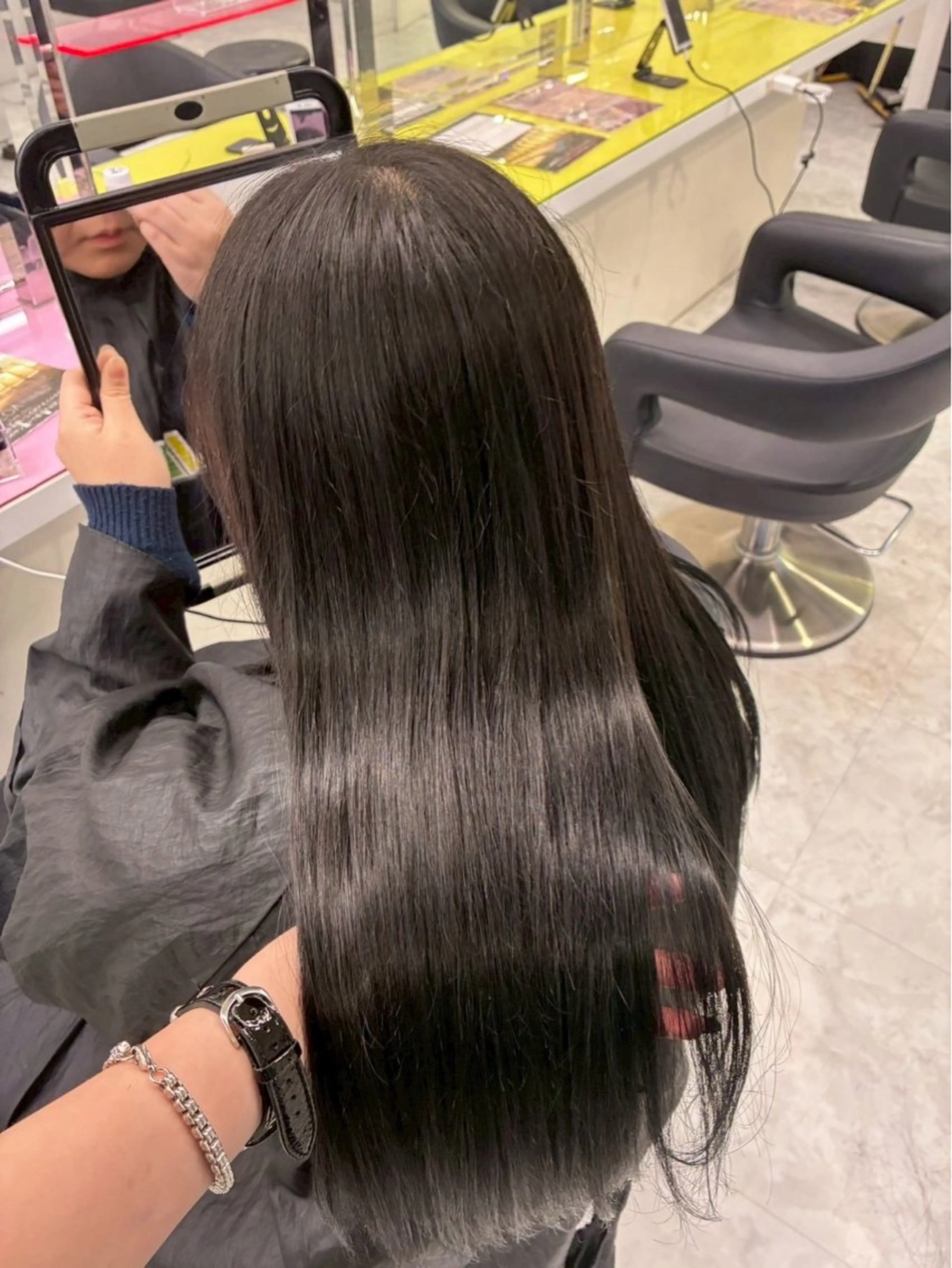 ワンカラー+髪質改善の写真