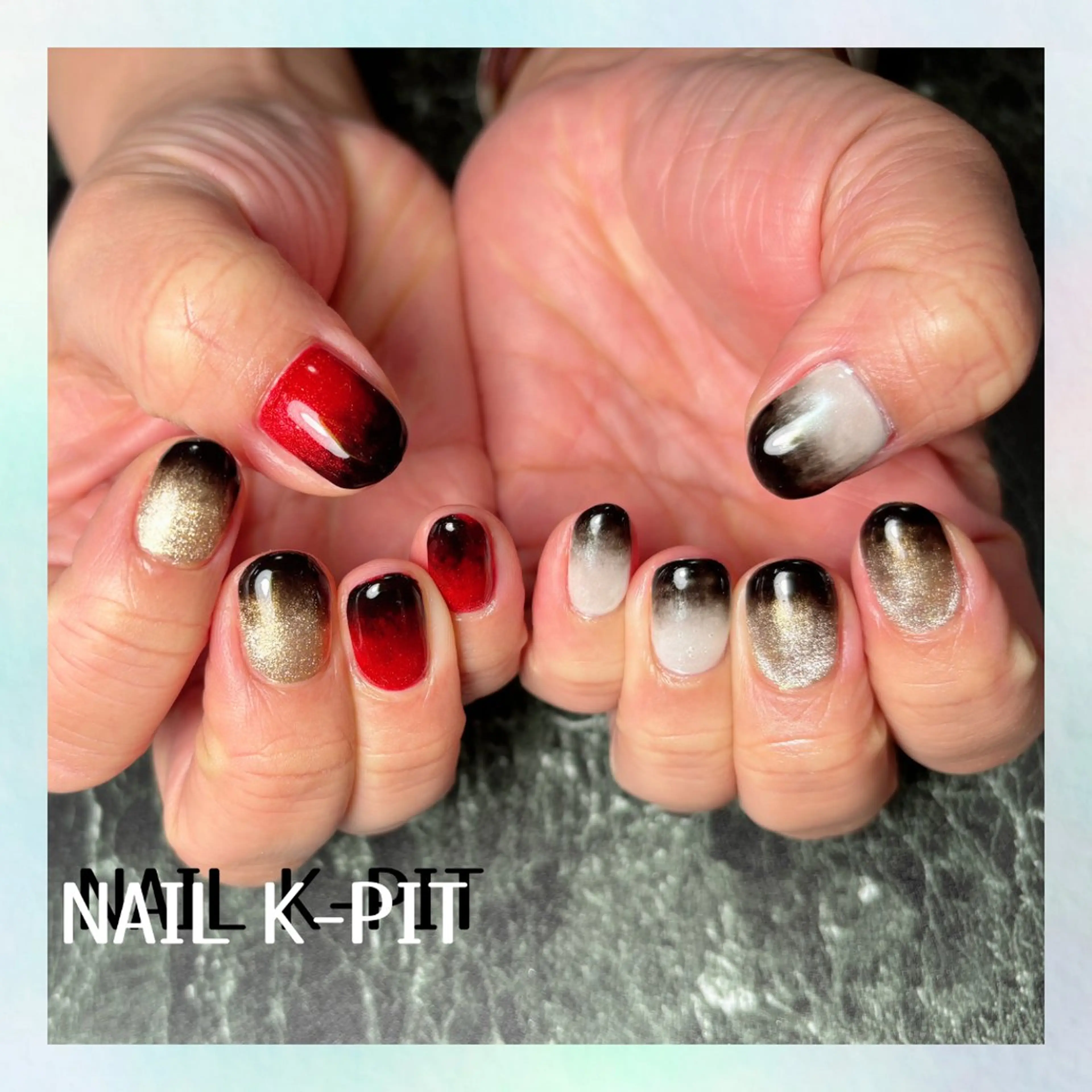 ネイル フットネイル ジェルネイル グラデーション マグネットネイル ハンドネイル NAIL K-PIT ネイル ケーピットの眉毛・アイブロウイメージ