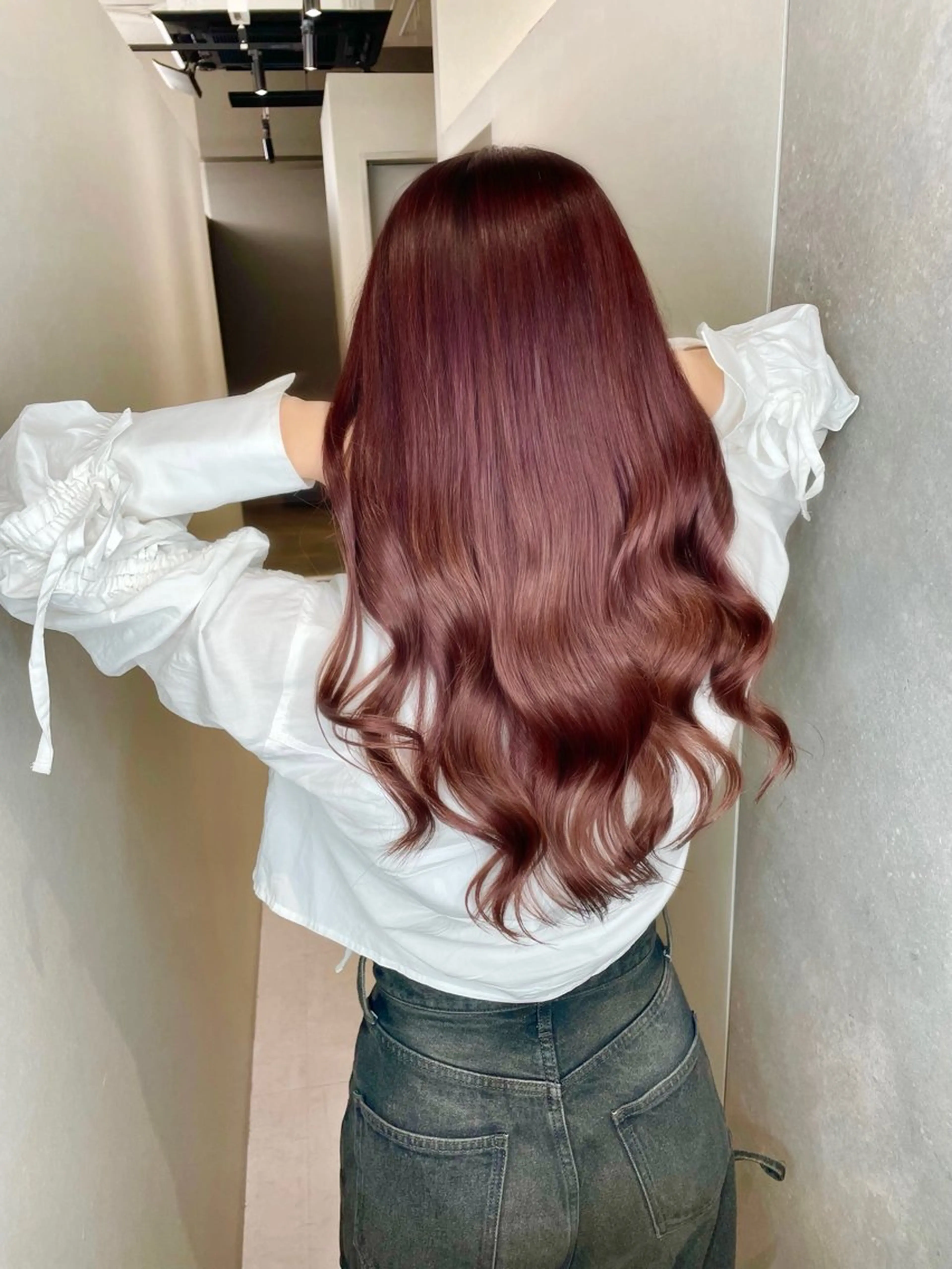 セミロング カラー 透明感カラー 髪質改善 ヘアカラー トリートメント 今井 勝也のヘアスタイル