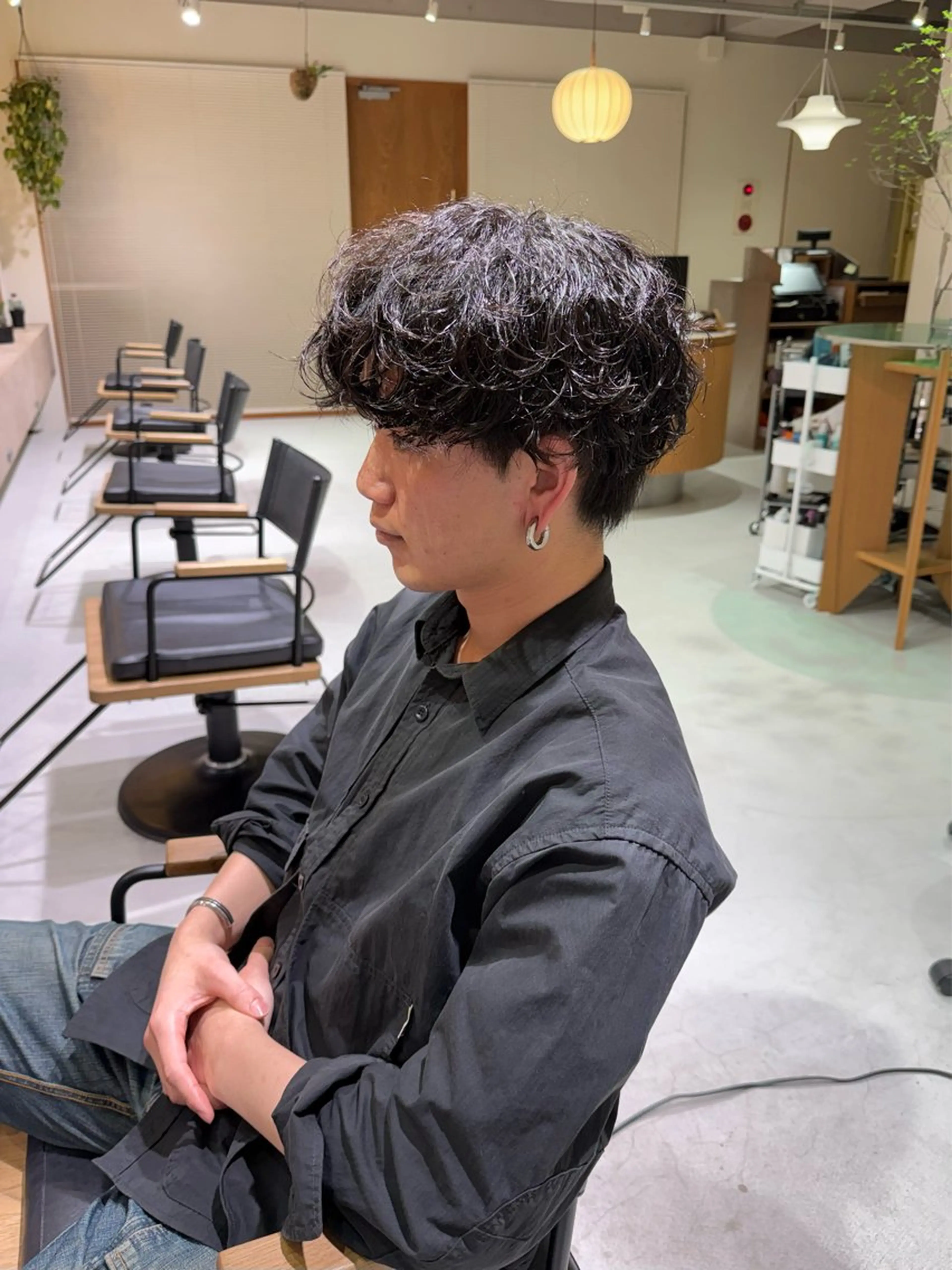 パーマ メンズ 黒田 季穂のヘアスタイル