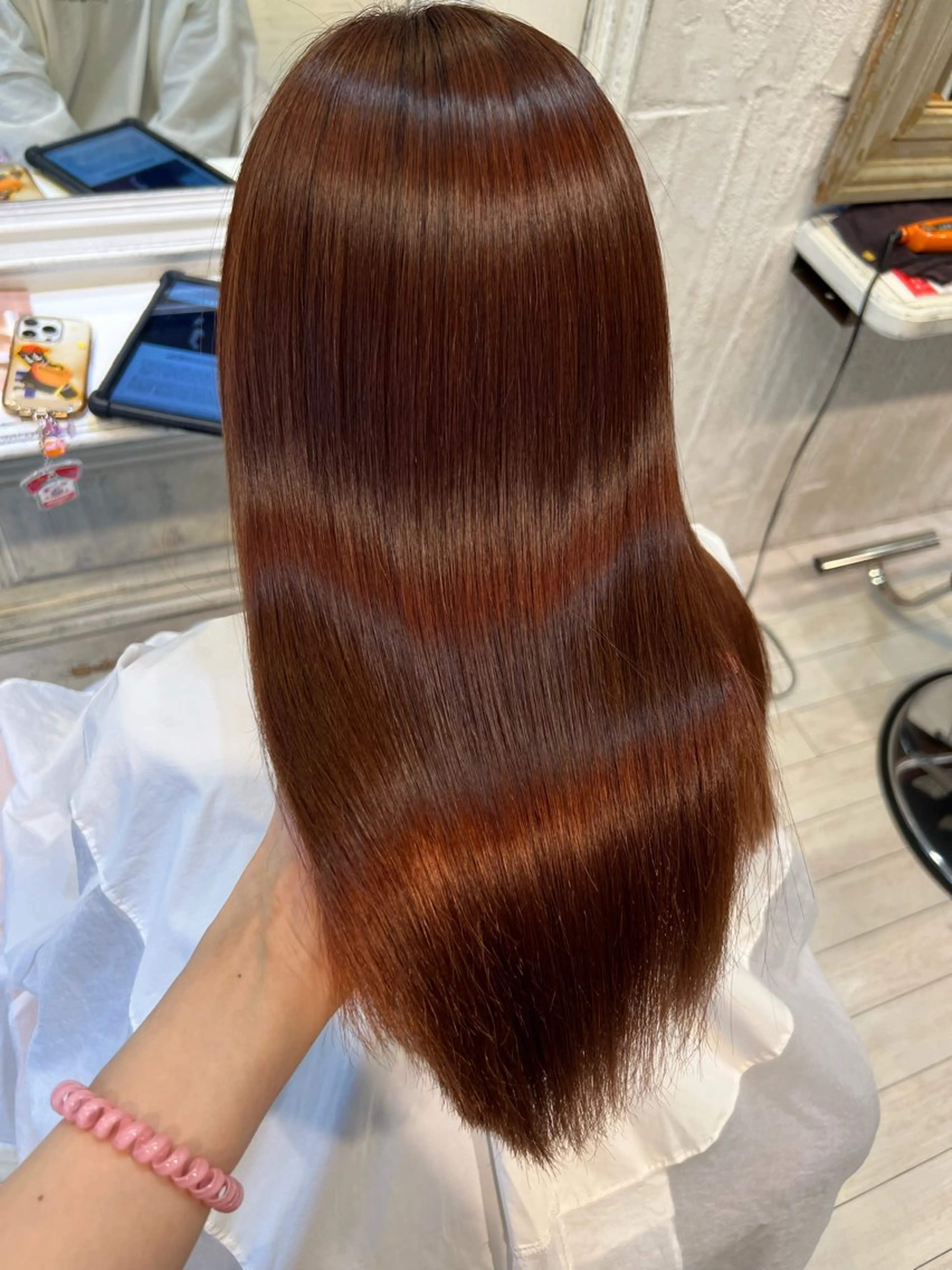 セミロング 艶髪カラー️🫧 髪質改善特化👒莉子のヘアスタイル