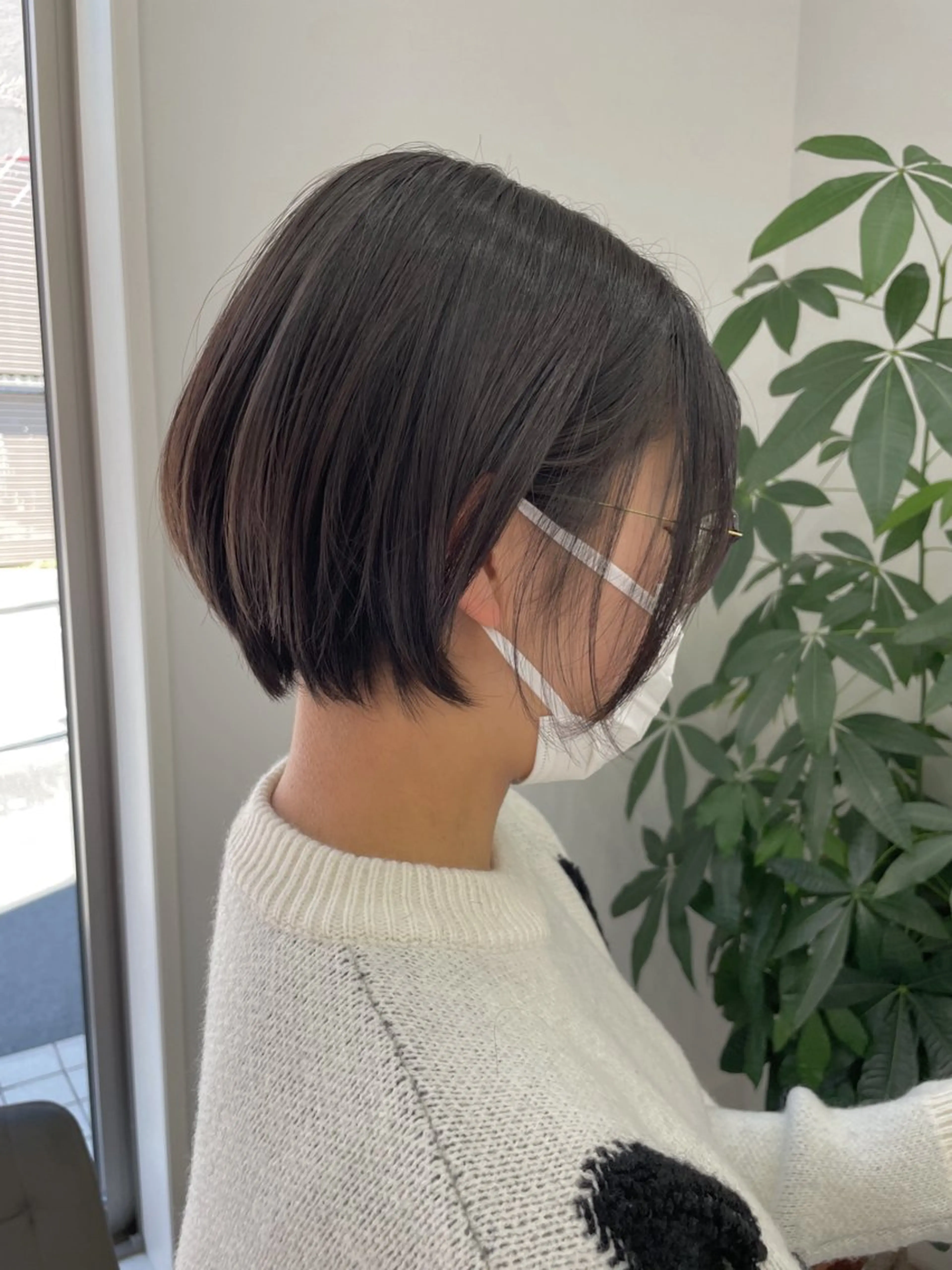 ショート ショートボブ ボブ ショートヘア 新村 華奈絵のヘアスタイル