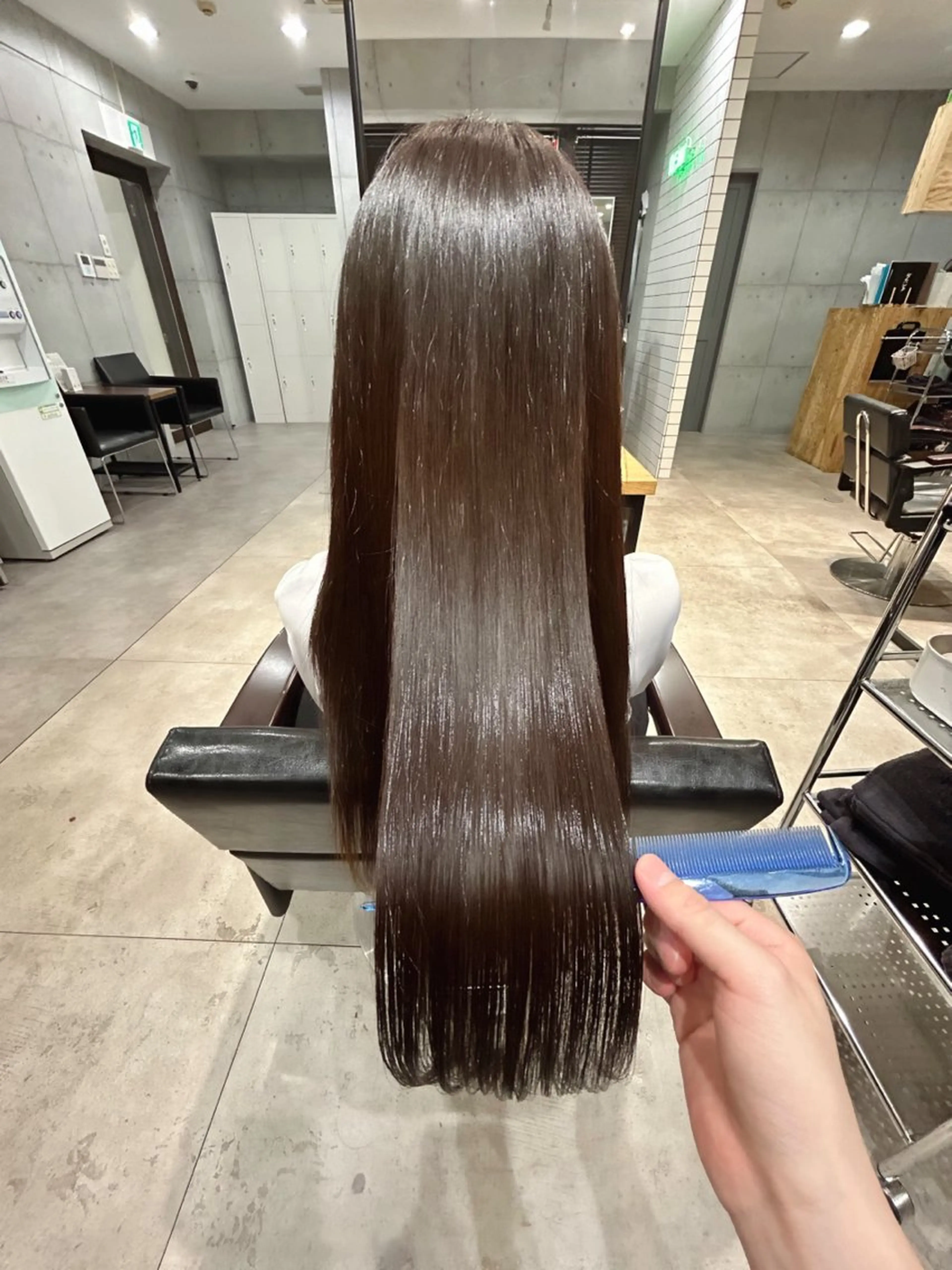 ロング カット 縮毛矯正 トリートメント ヘッドスパ ヘアセット 🌈艶髪人気№１🌈 newi池袋店⭐江口のヘアスタイル