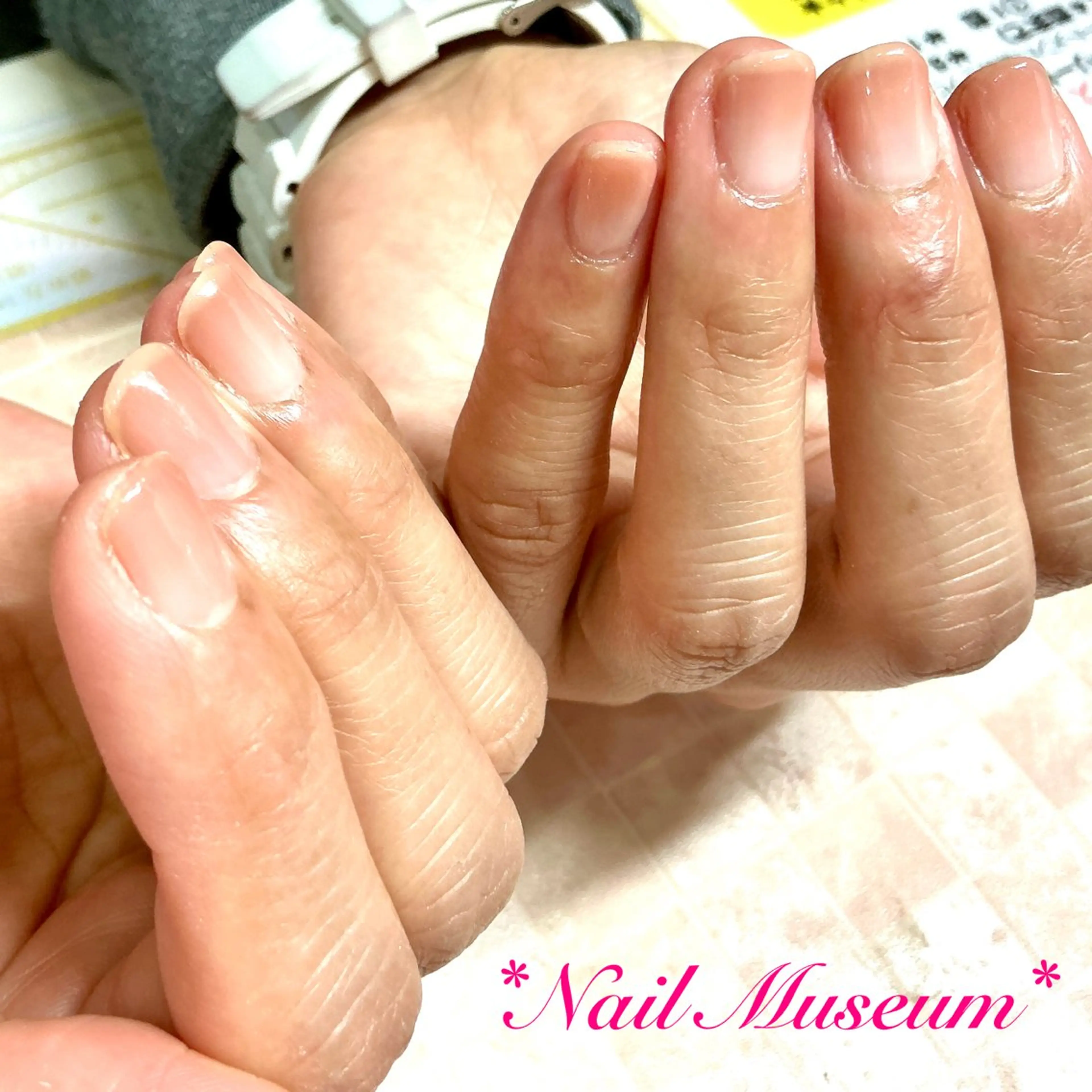 ネイル ブルー ブラウン ジェルネイル グラデーション オフィスネイル ハンドネイル nailmuseum KAMATARIのネイルデザイン