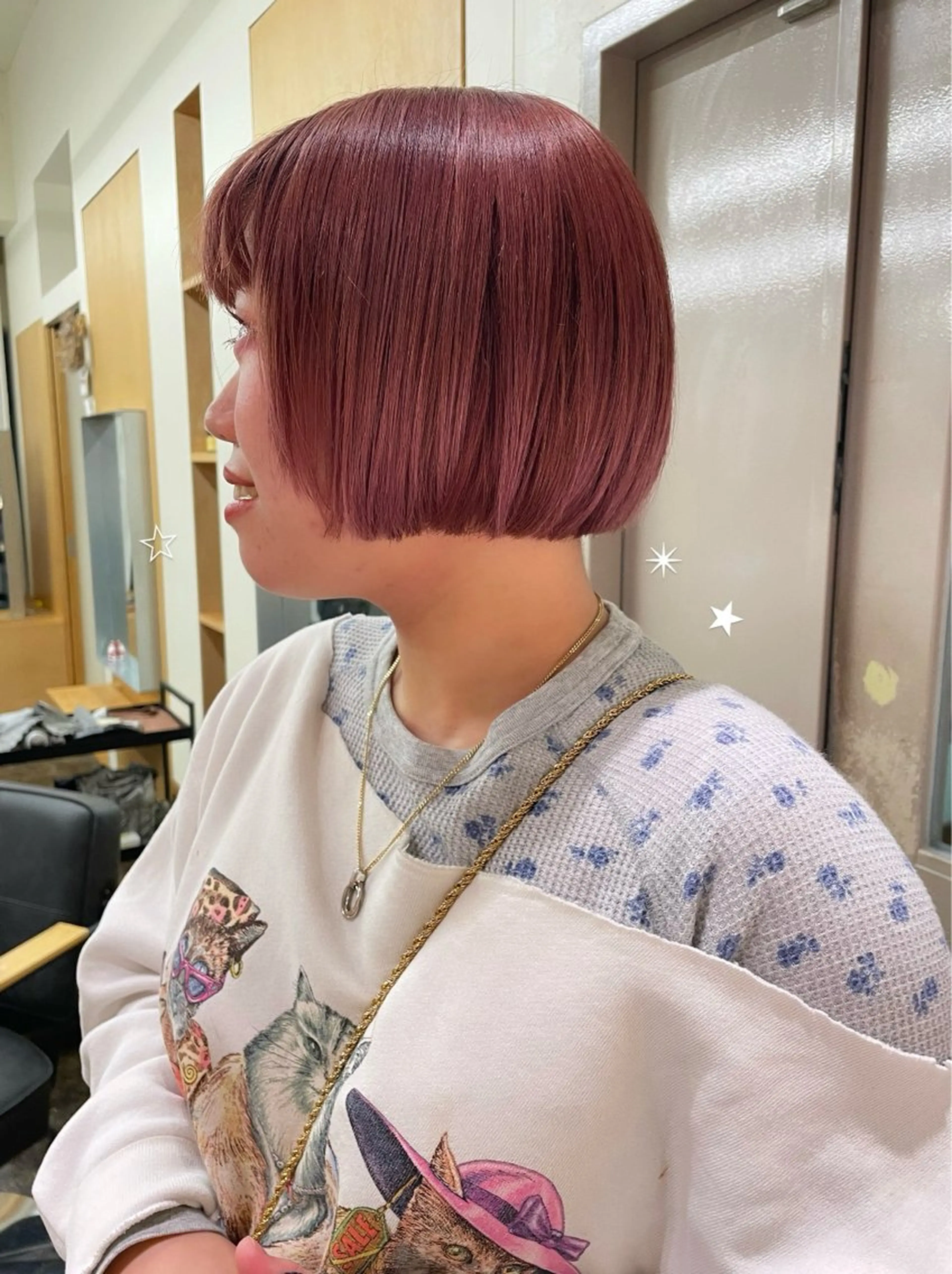 ⸝⸝𖤐 cut + color˙˚°✰の写真