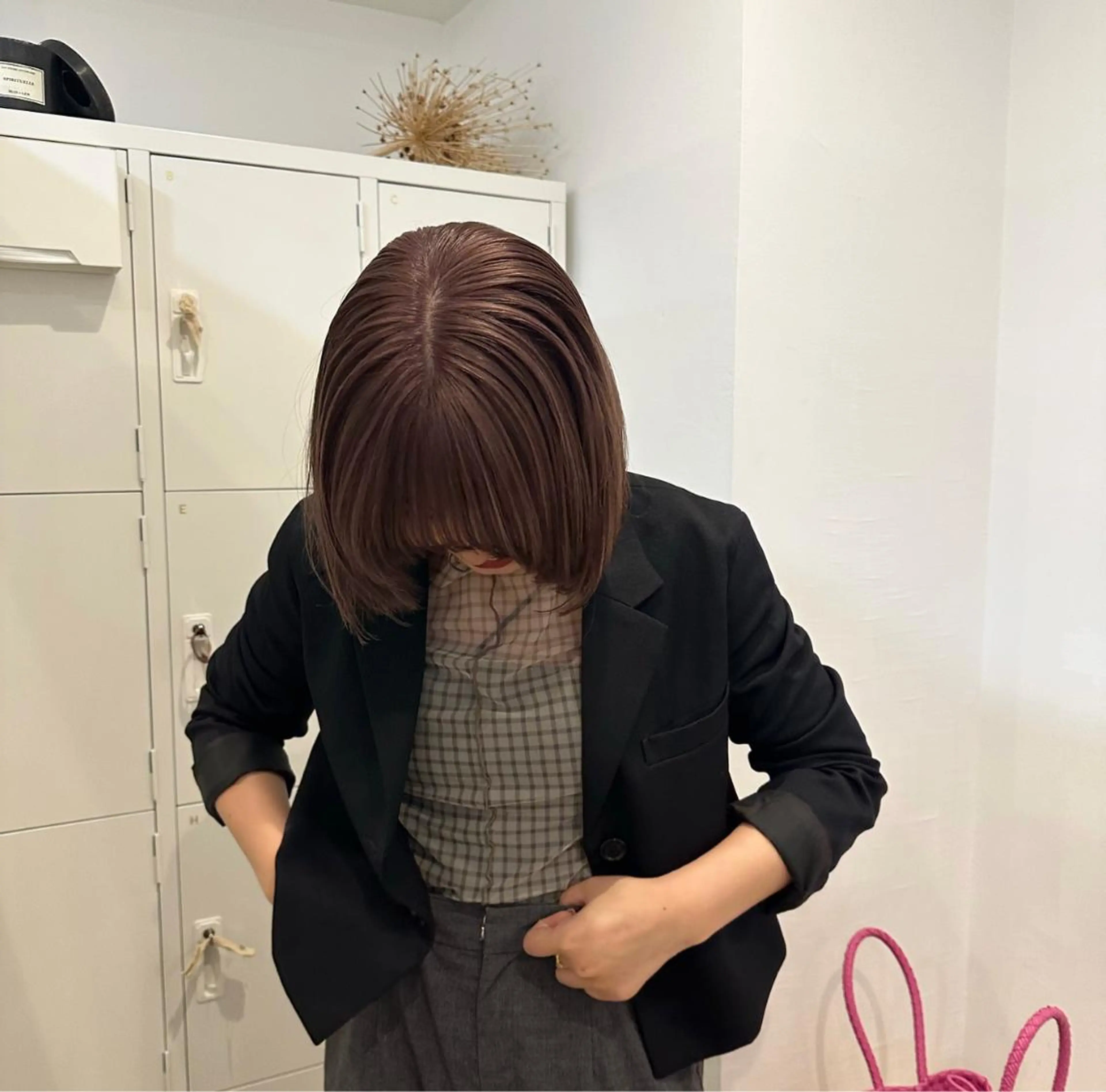 ミディアム カラー ブリーチ ヘアカラー トリートメント 梅田/柔らかカラー/ オオハシ リナコのヘアスタイル