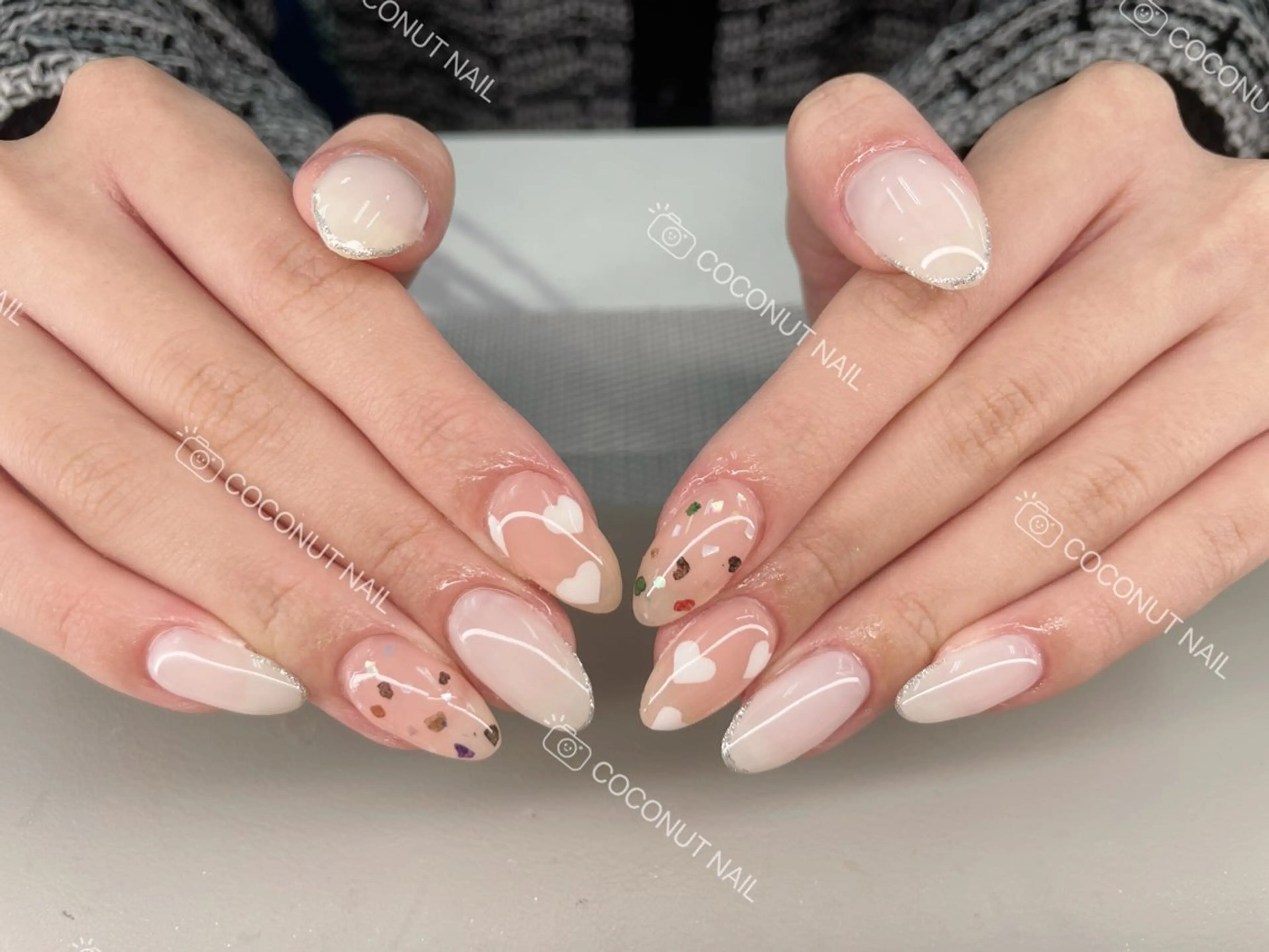 ネイル ハンドネイル 神田 ココナッツのネイルデザイン