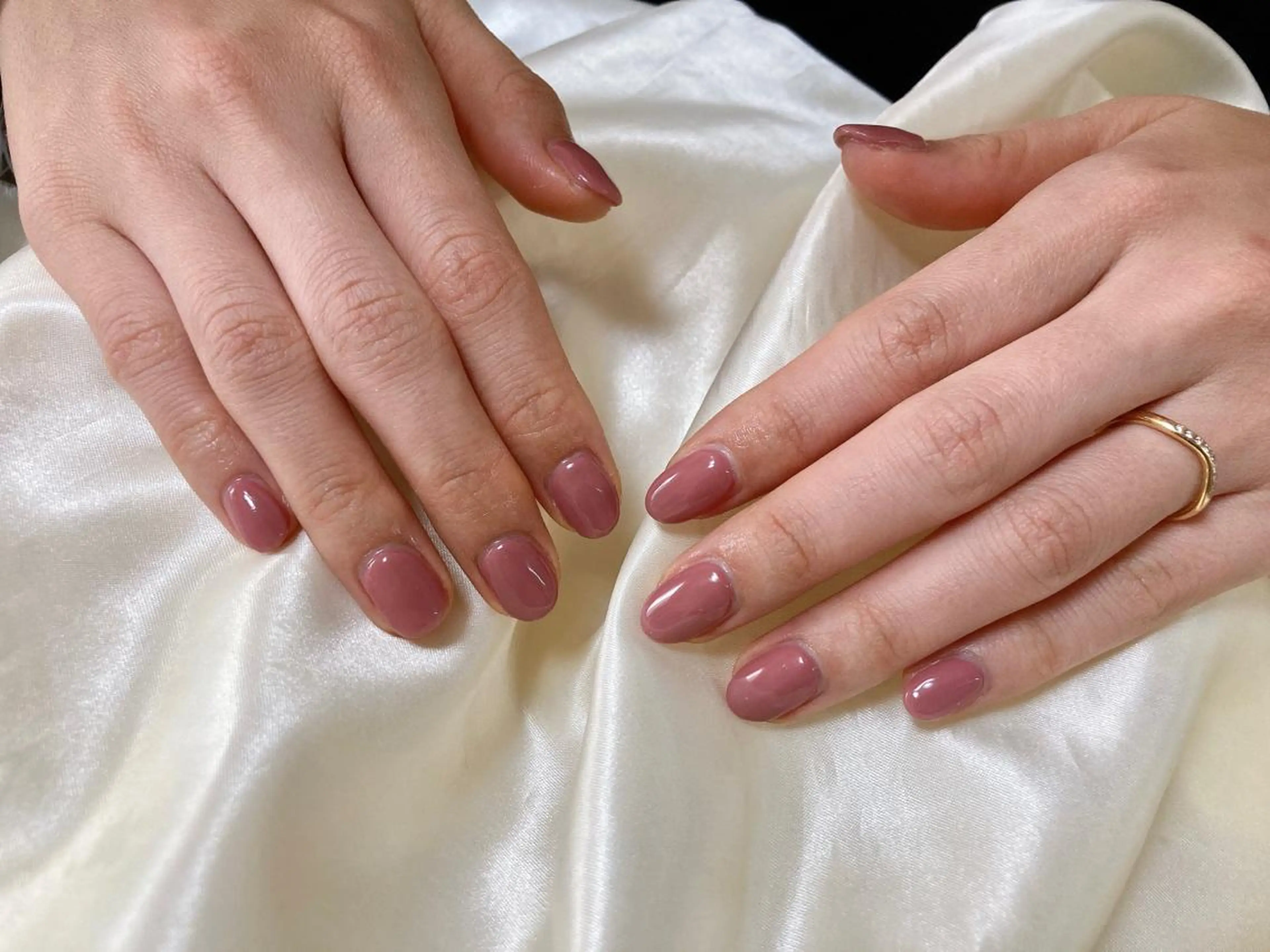 ネイル ワンカラーネイル ピンク kikinail 溝の口のネイルデザイン