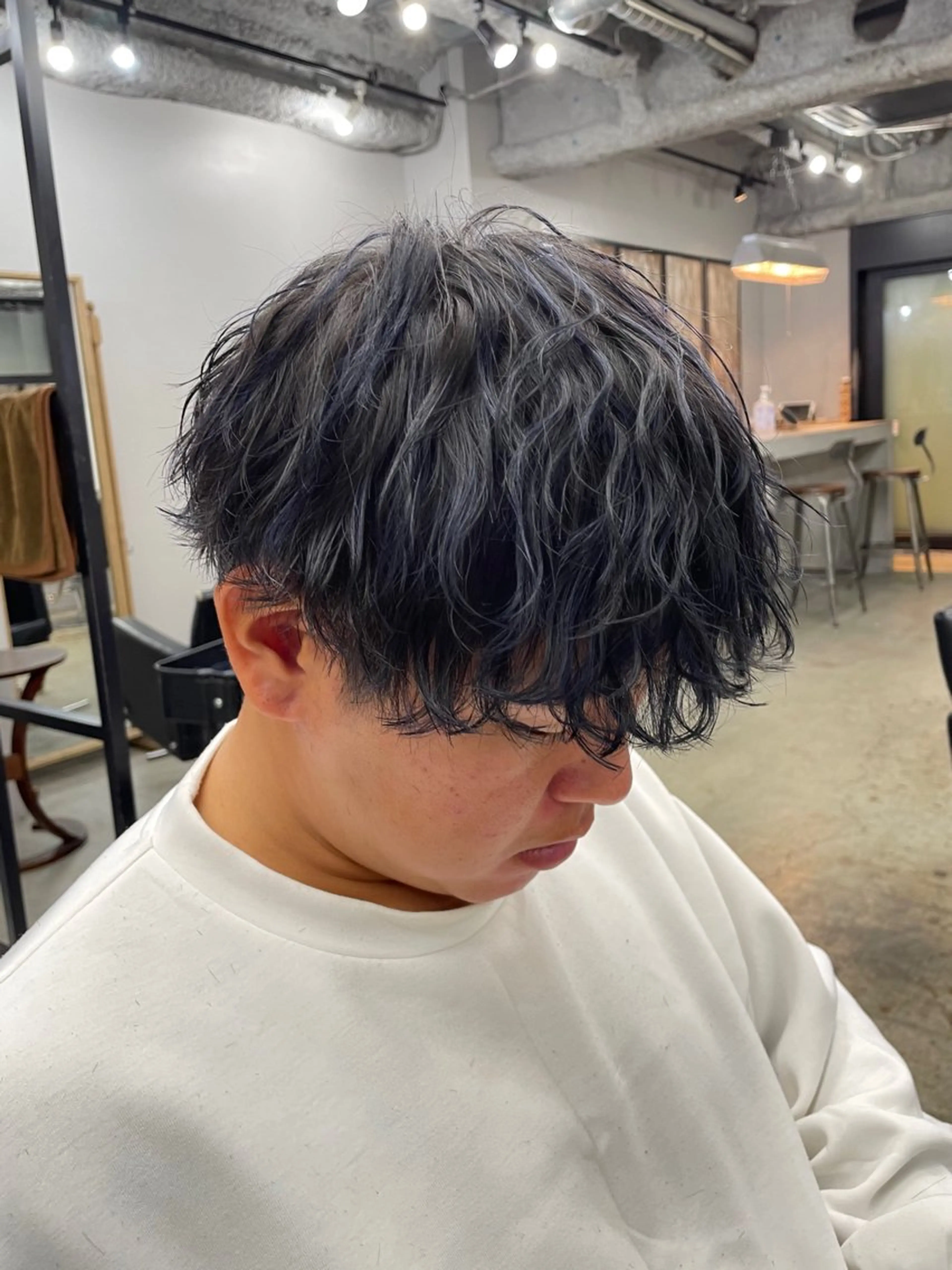 カラー メンズ 新宿/韓国ヘア/ 髪質改善ストレートのヘアスタイル