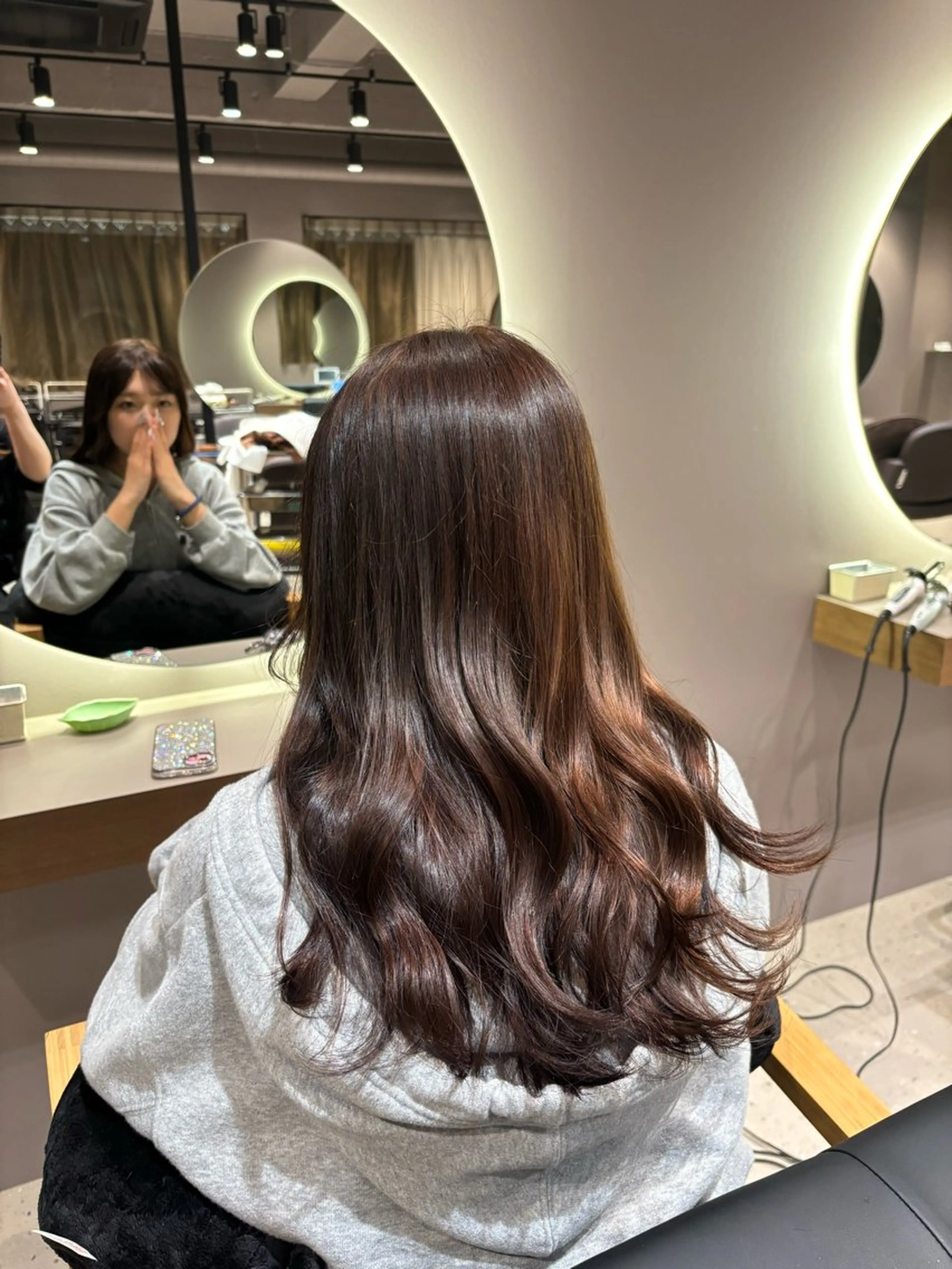 セミロング カラー Riko 🎀🍪のヘアスタイル