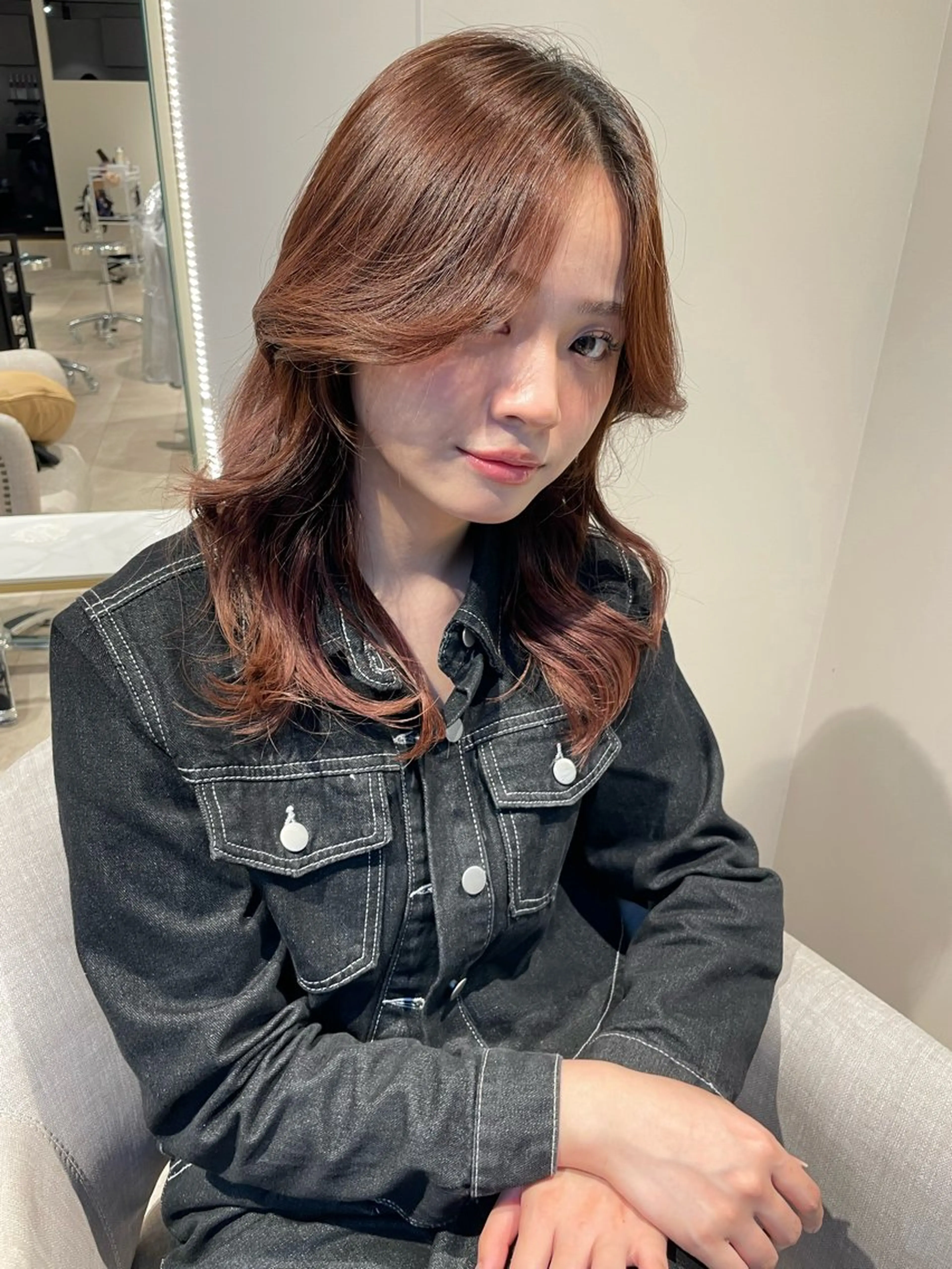 セミロング メンズの達人/センタ ーパート/根本 彩永のヘアスタイル