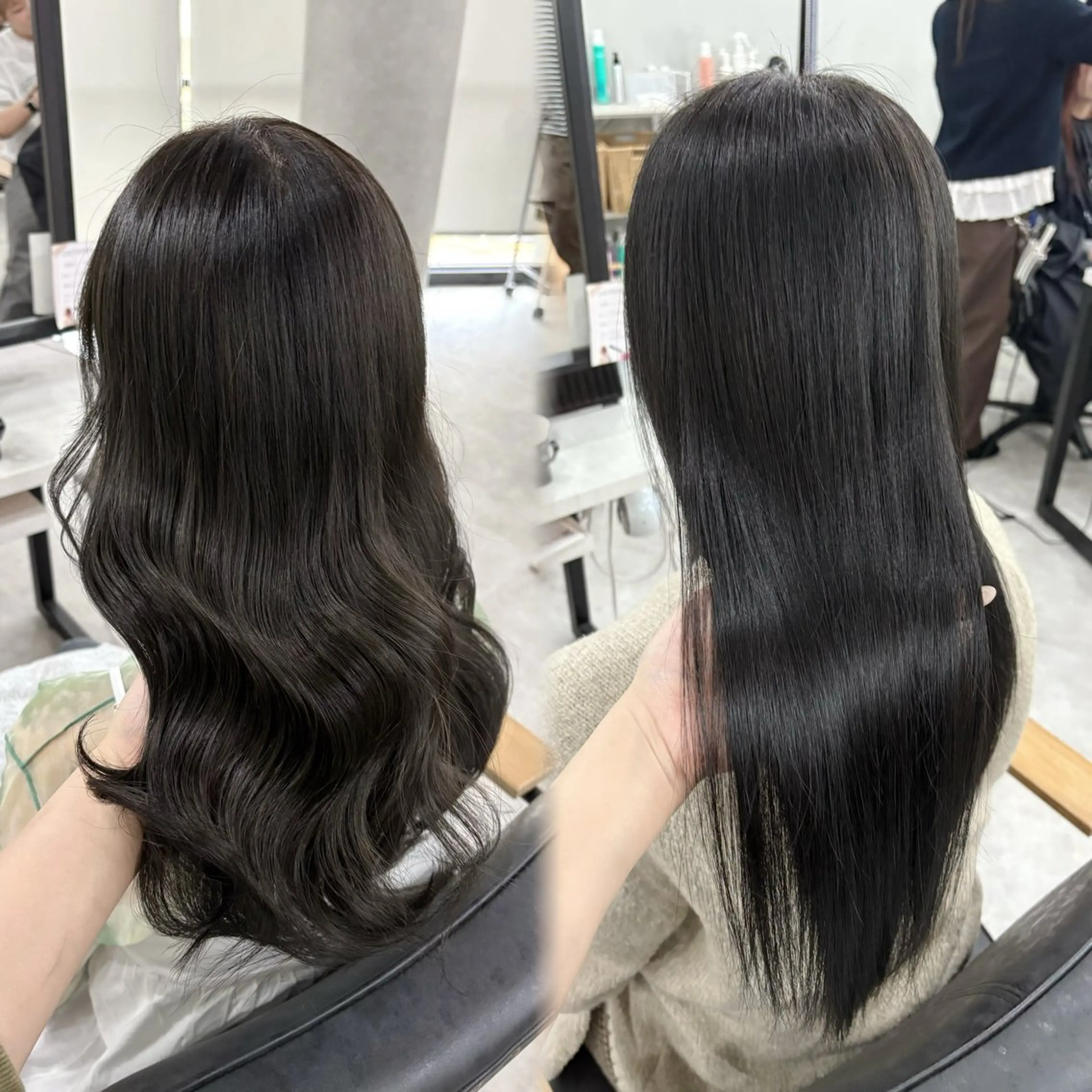 ロング カラー カット ヘアカラー トリートメント 透明感カラー×顔周り カットhinata♡のヘアスタイル