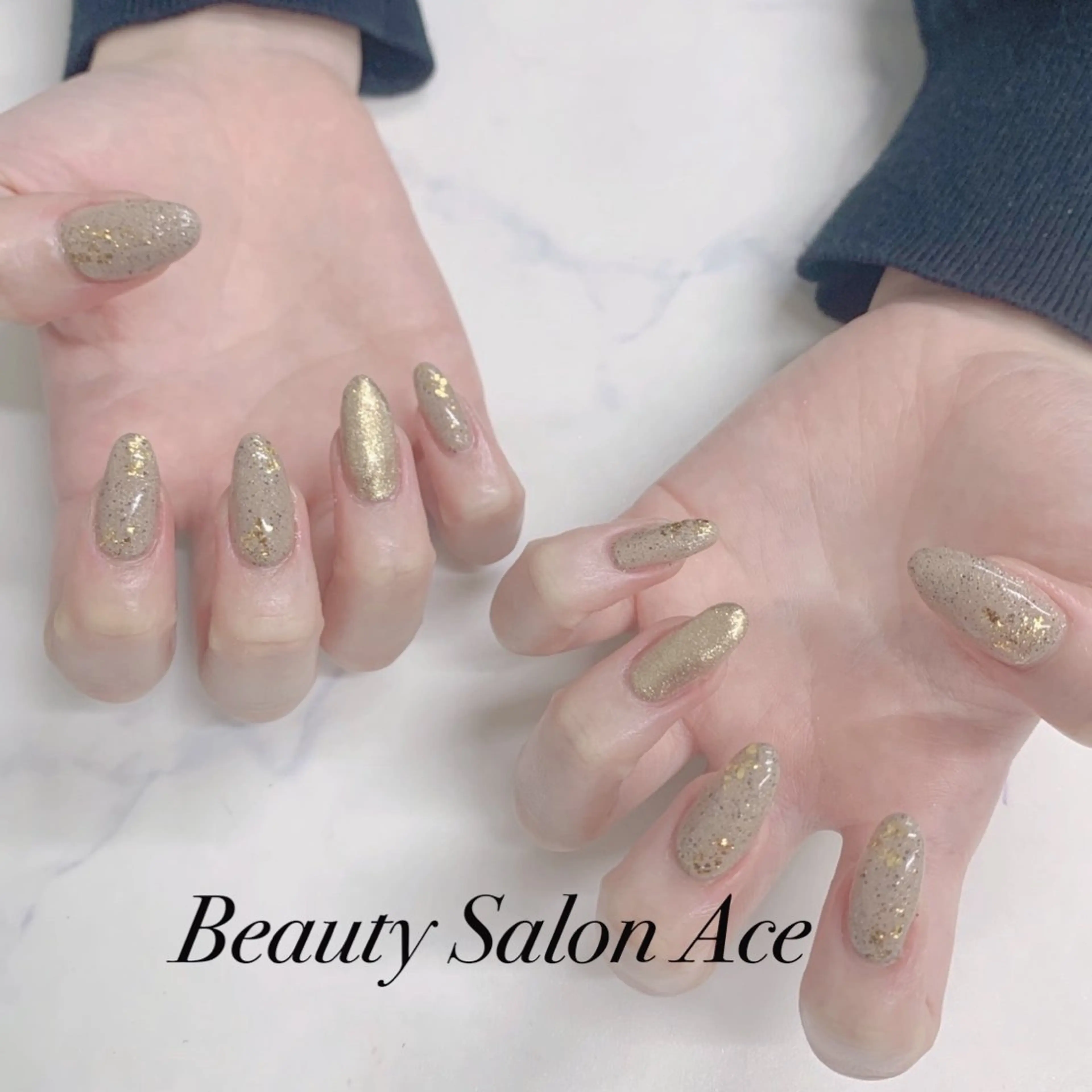 ネイル ラメ(グリッター) メンズネイル ハンドネイル ハンドケア 池袋フィルイン Ace♡Nailのネイルデザイン