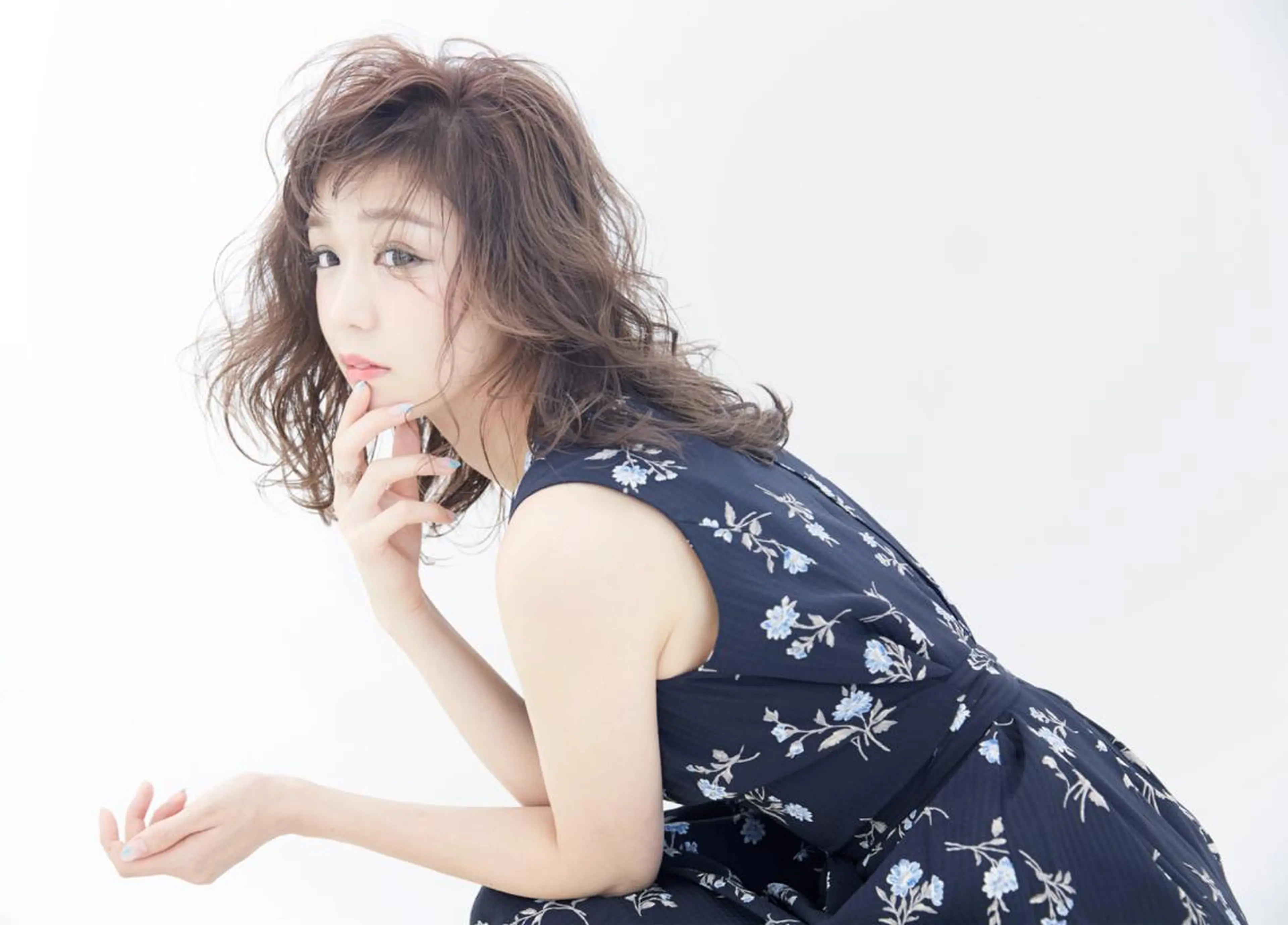 セミロング カラー パーマ MODE K´s eau髪質改善特化のヘアスタイル