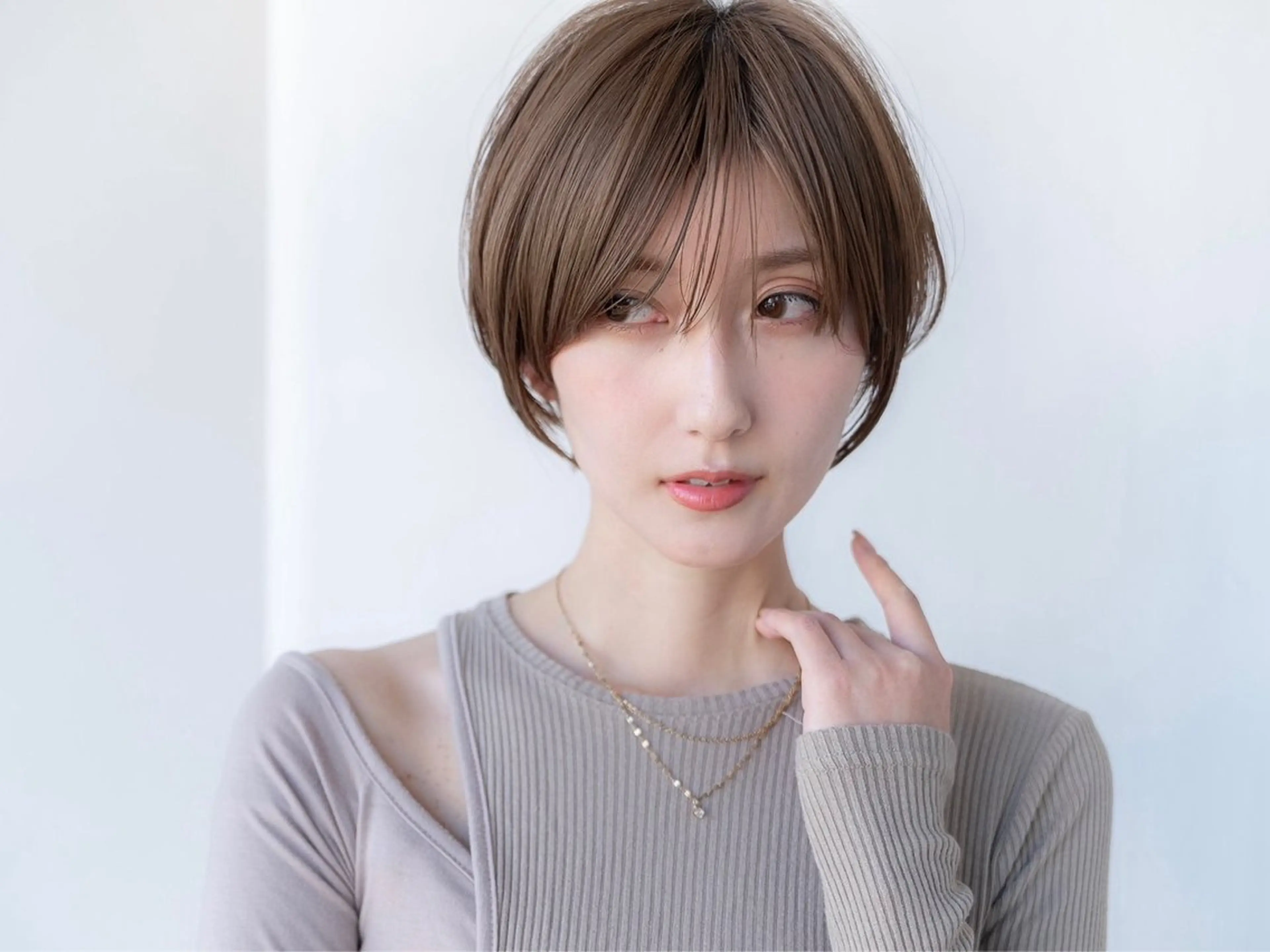 ショート カラー ショートボブ ダブルカラー イルミナカラー ボブ くびれヘア カット ヘアカラー トリートメント 田中航平/渋谷ボブ/ レイヤーボブのヘアスタイル