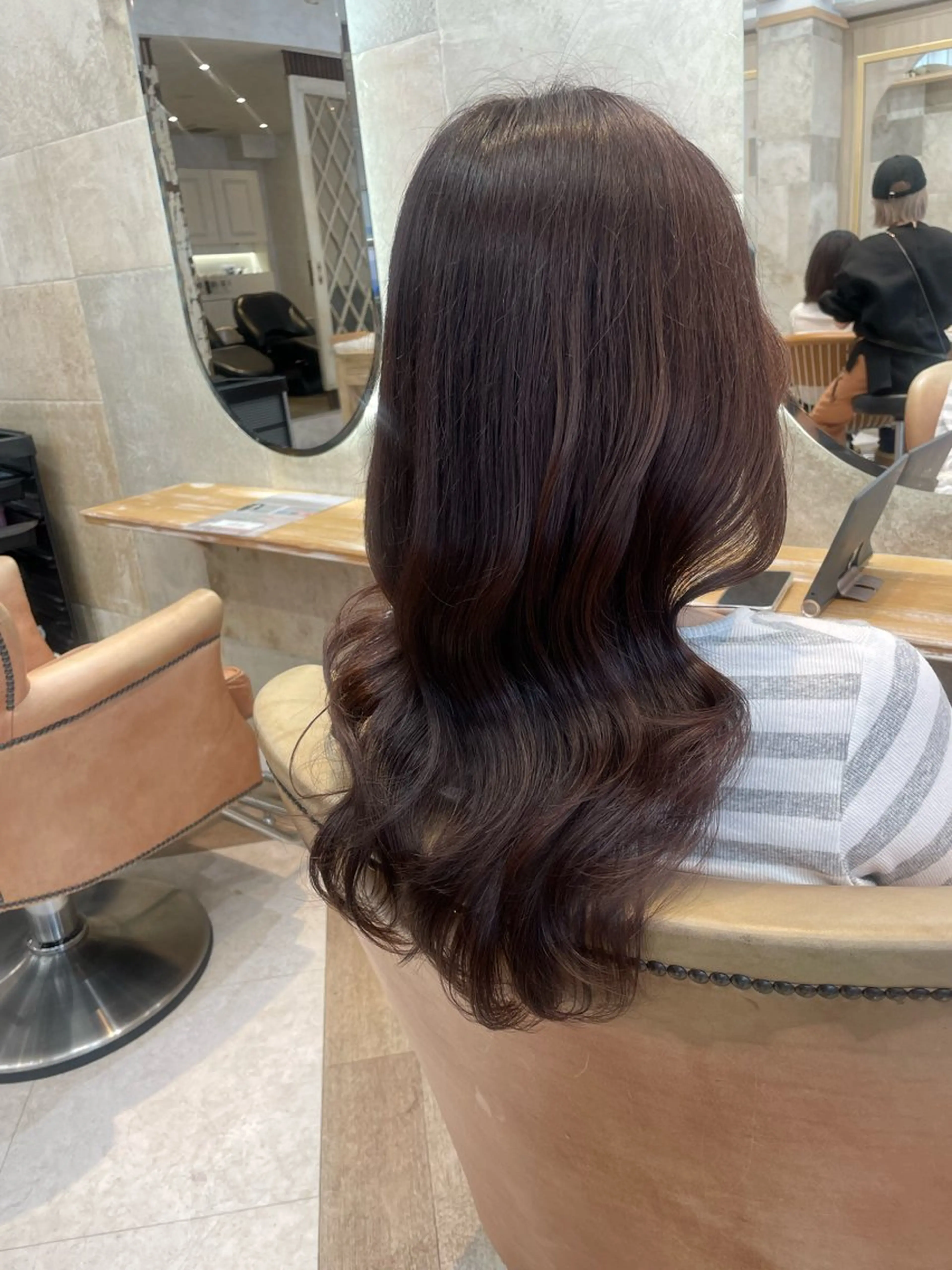 ロング カット ヘアカラー Kanami/韓国風 /艶カラーのヘアスタイル