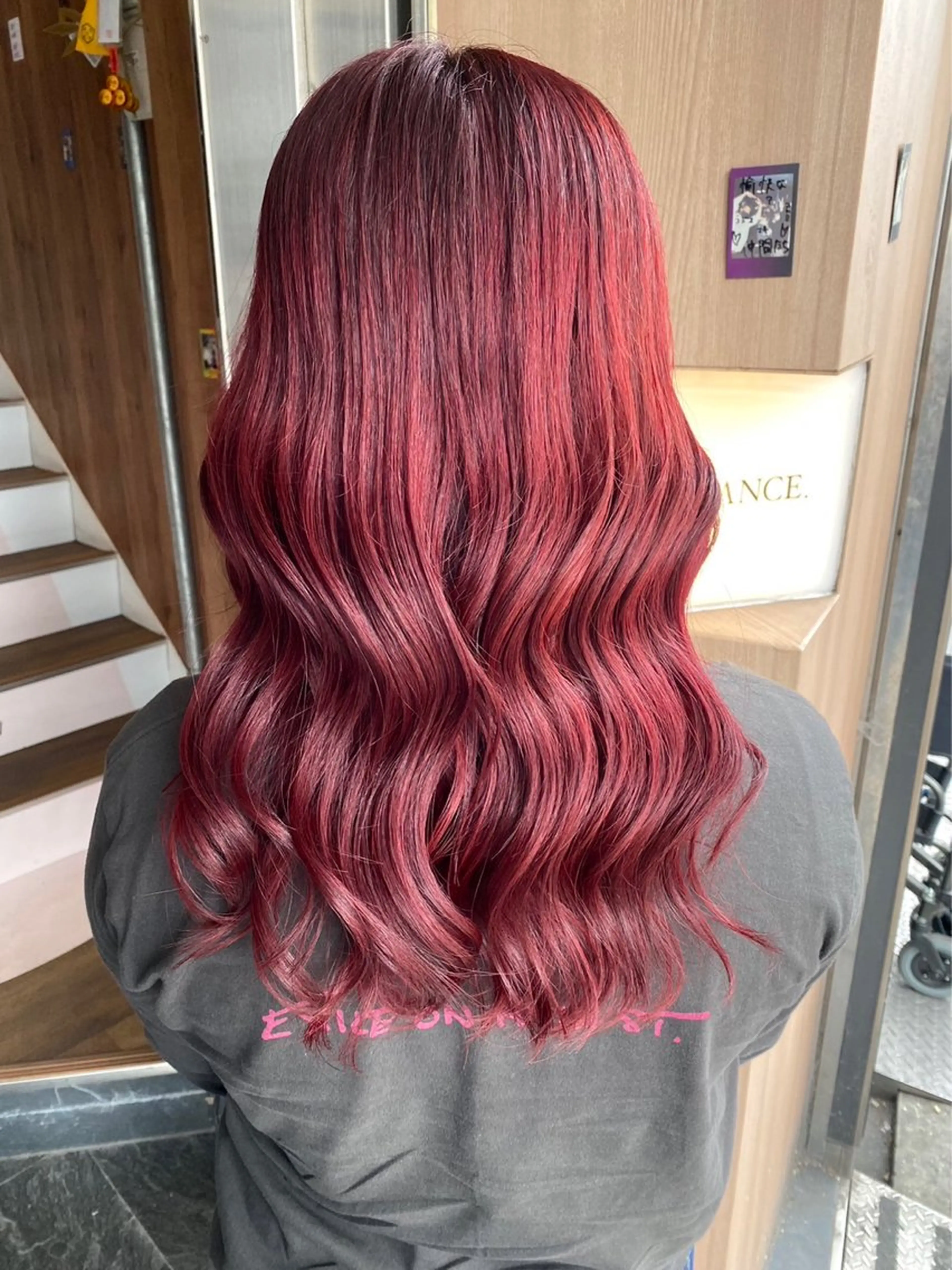 ロング カラー ヘアセット 【春カラーWカラー】 【暗髪&暖色系】圭真のヘアスタイル