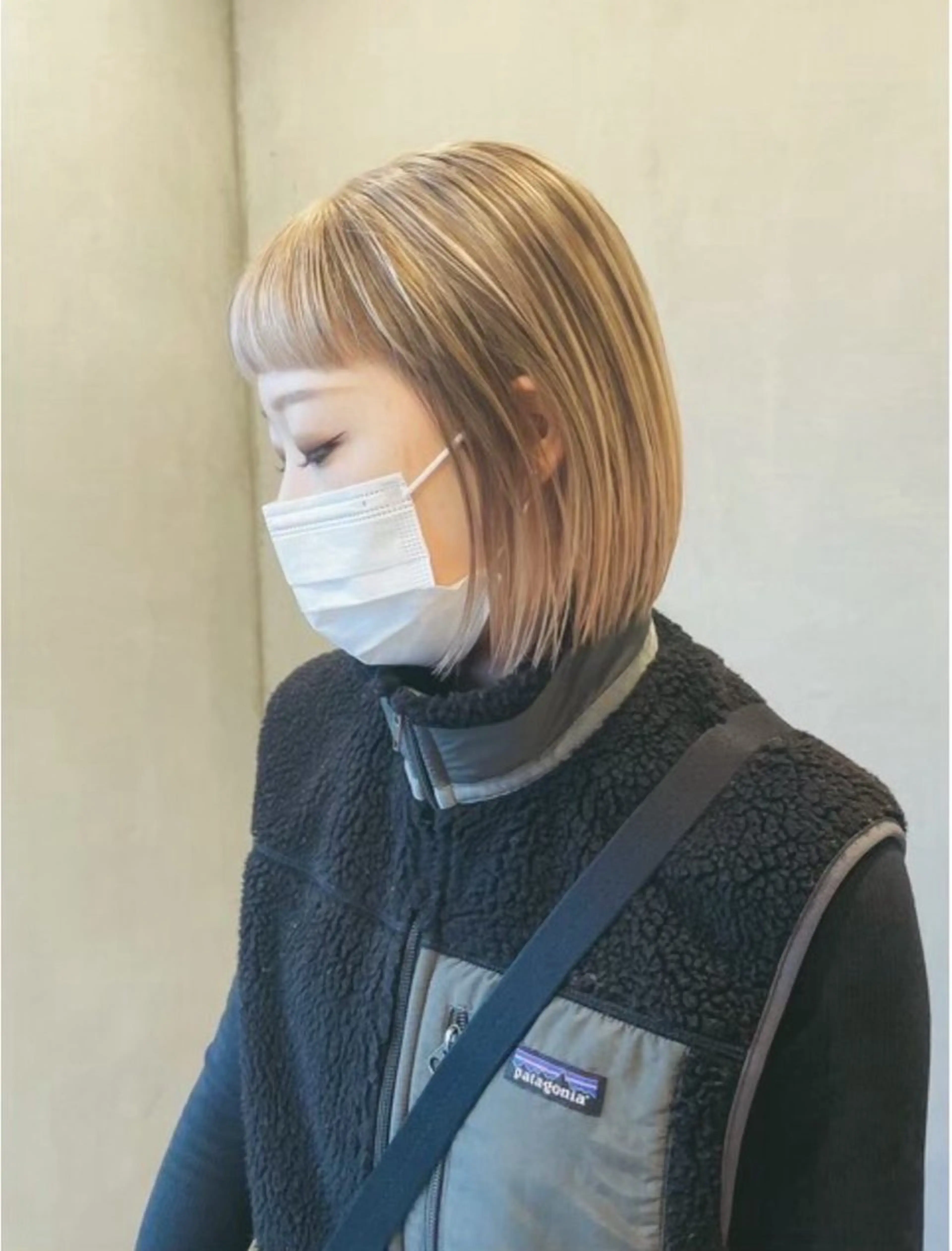 ミディアム LUVISM ボブ りきカットモデル募集のヘアスタイル