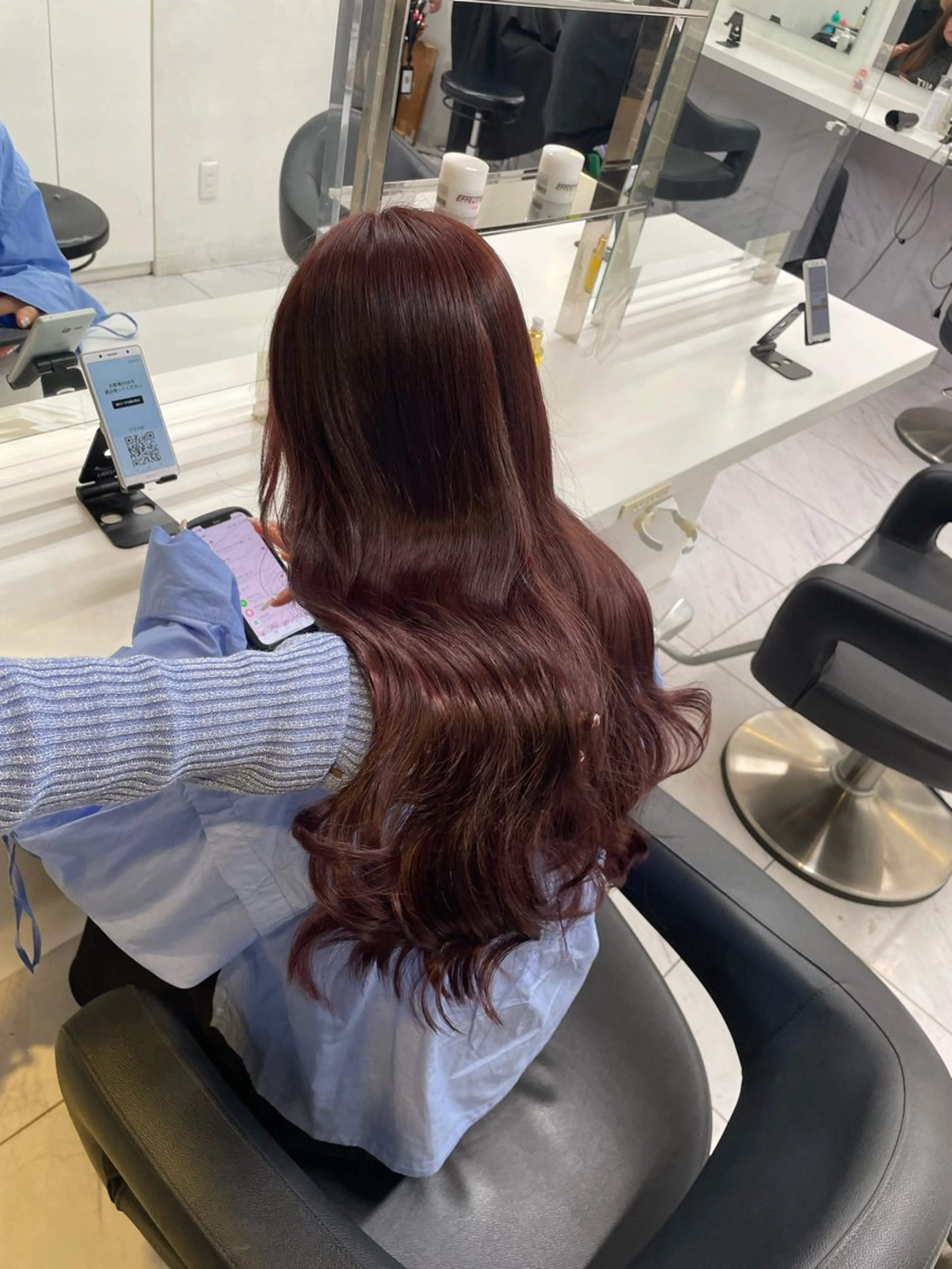 ロング カラー ヘアアレンジ ヘアカラー トリートメント ヘアセット 💗横浜美容室 💗HARUNAのヘアスタイル