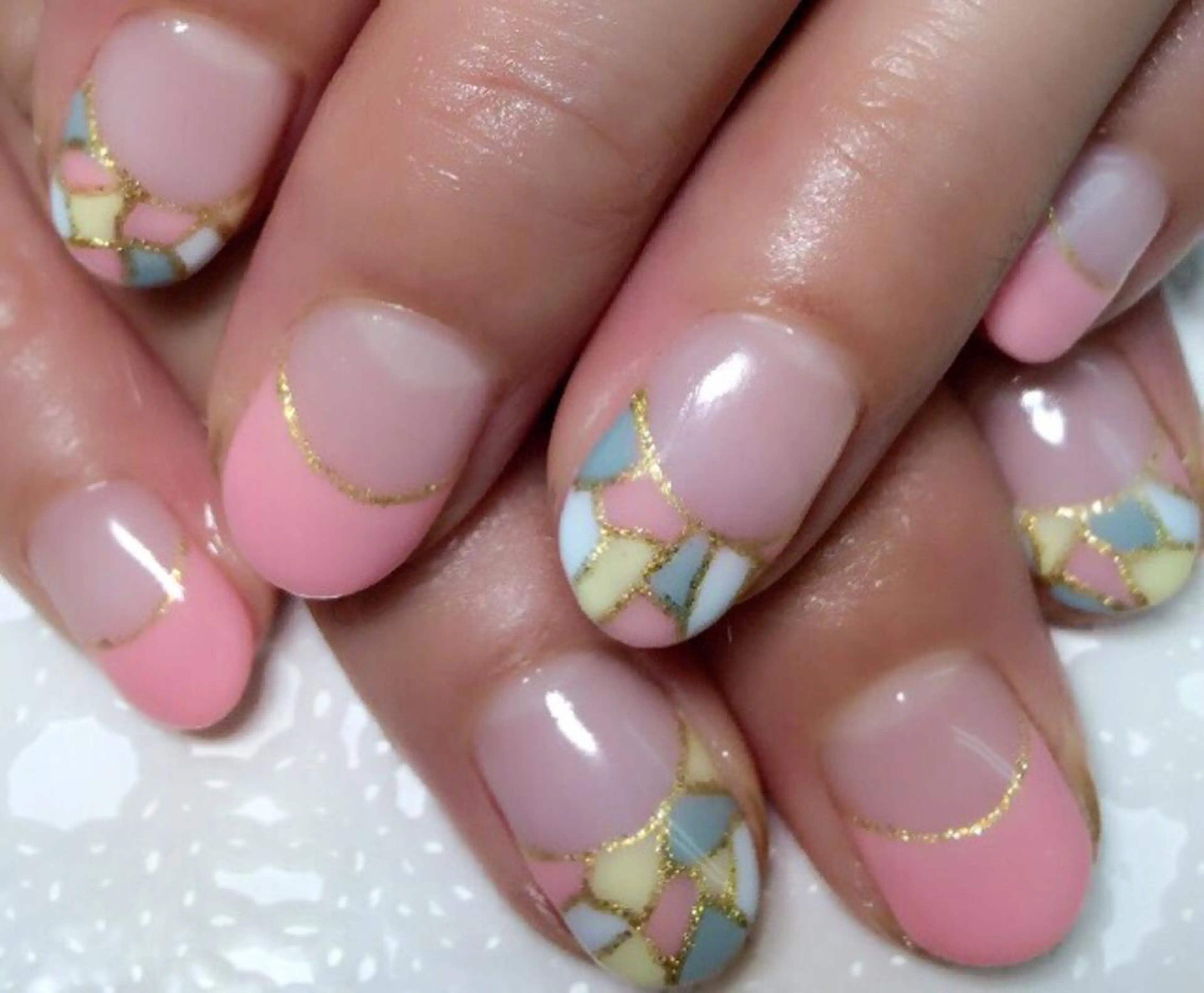 ネイル ハンドネイル ラウバイマノマノ なかざとのネイルデザイン