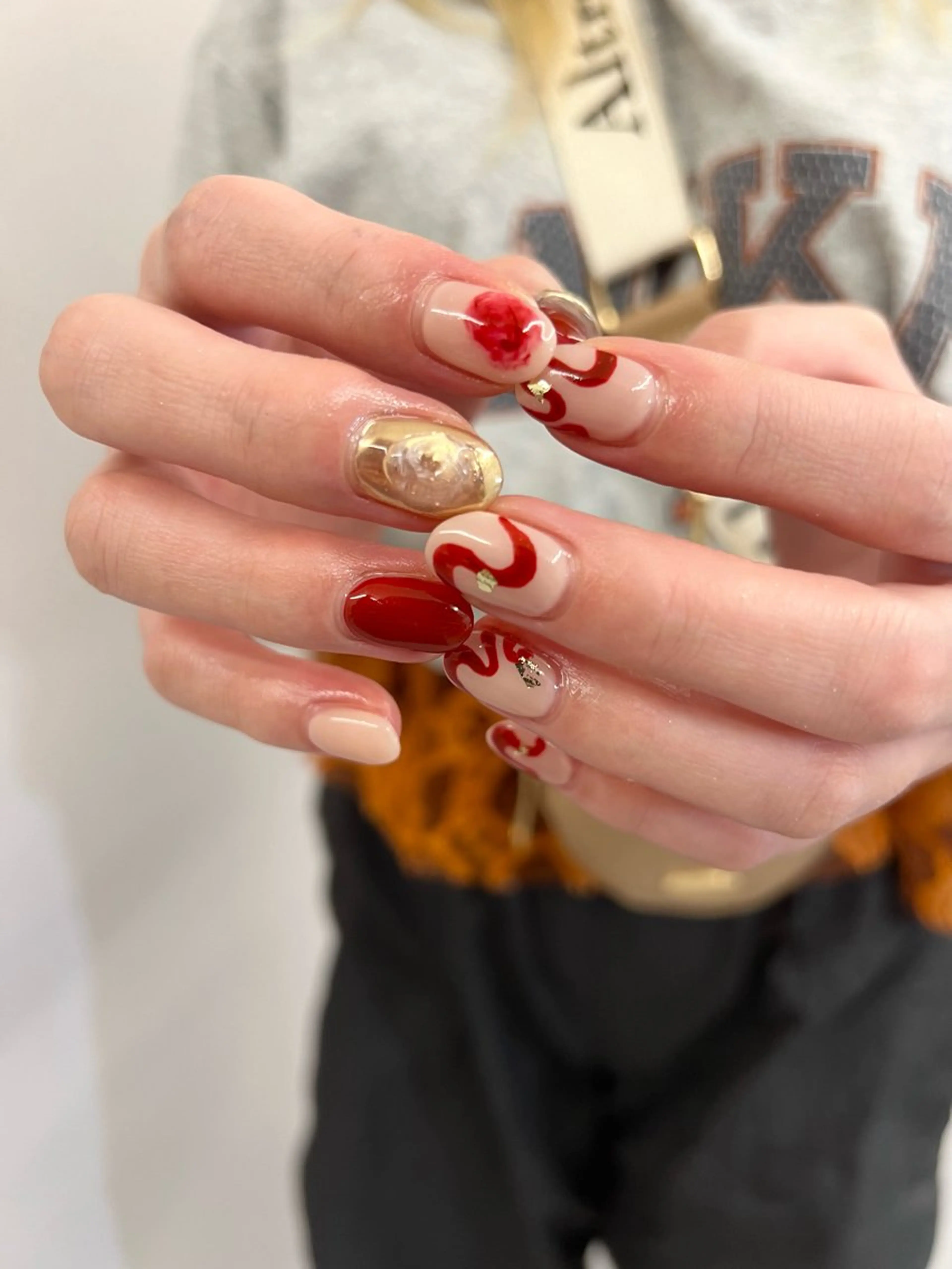 ネイル アートネイル ジェルネイル マグネットネイル ニュアンスネイル パラジェル ハンドネイル ハンドケア Bana_ Nailのネイルデザイン