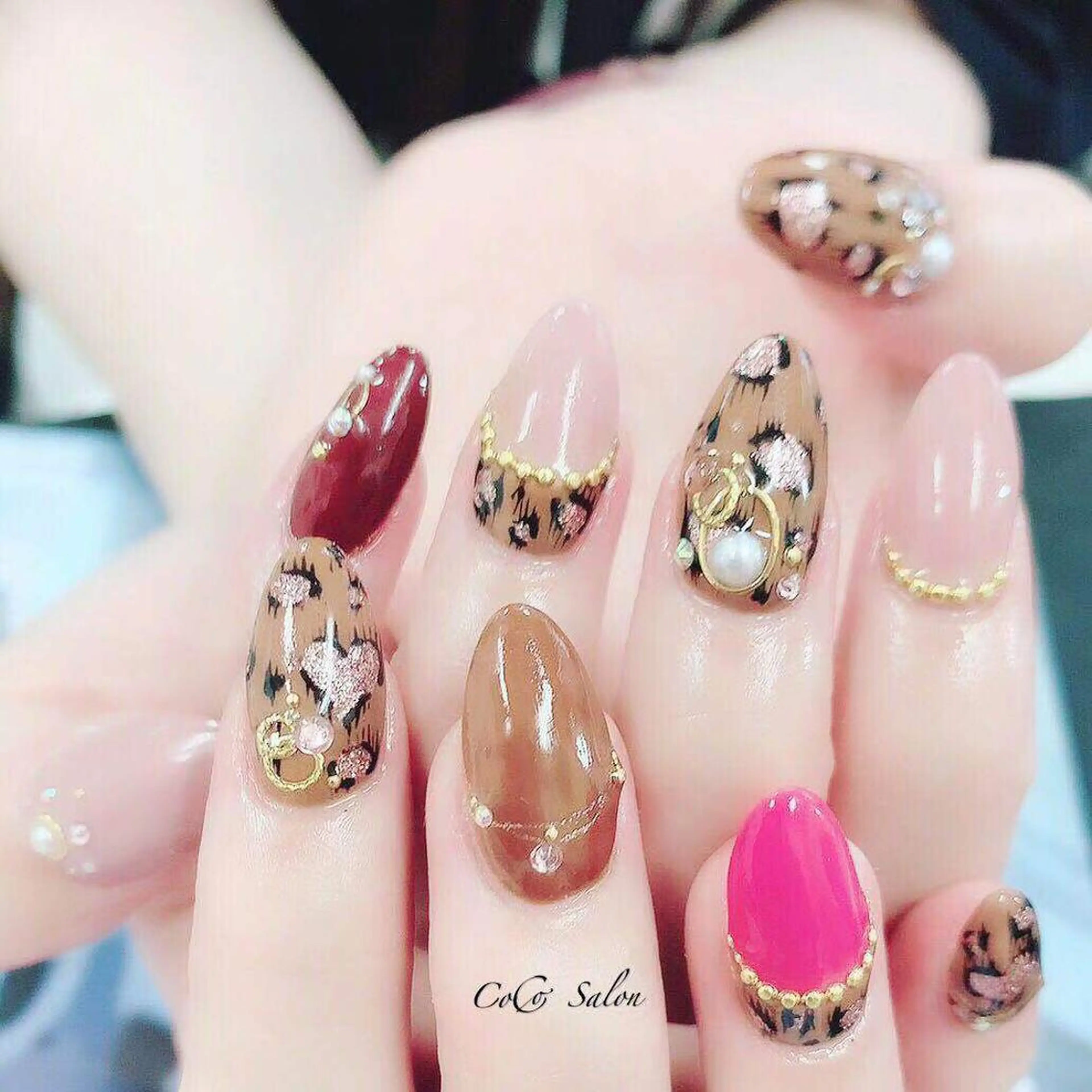 ネイル アニマル柄 ハンドネイル CoCoSalon ネイル/まつ毛予約のネイルデザイン