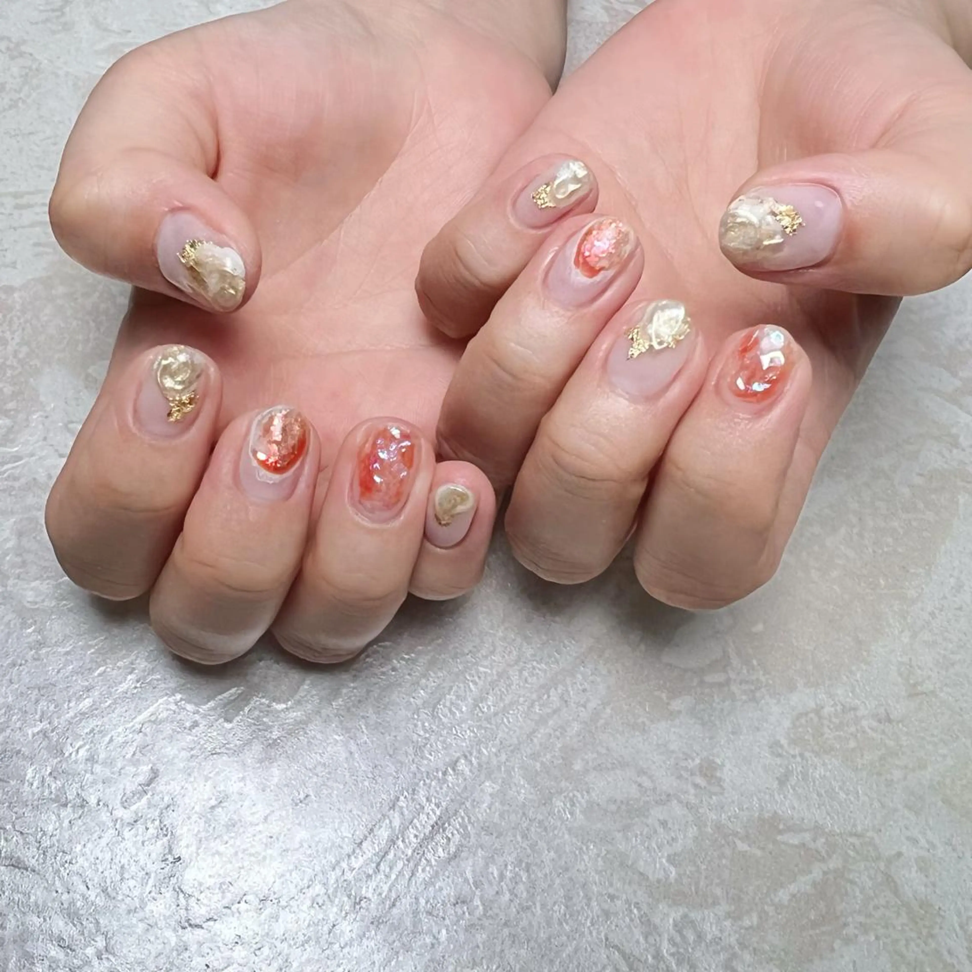ネイル ニュアンスネイル ショートネイル gemickle nailのネイルデザイン