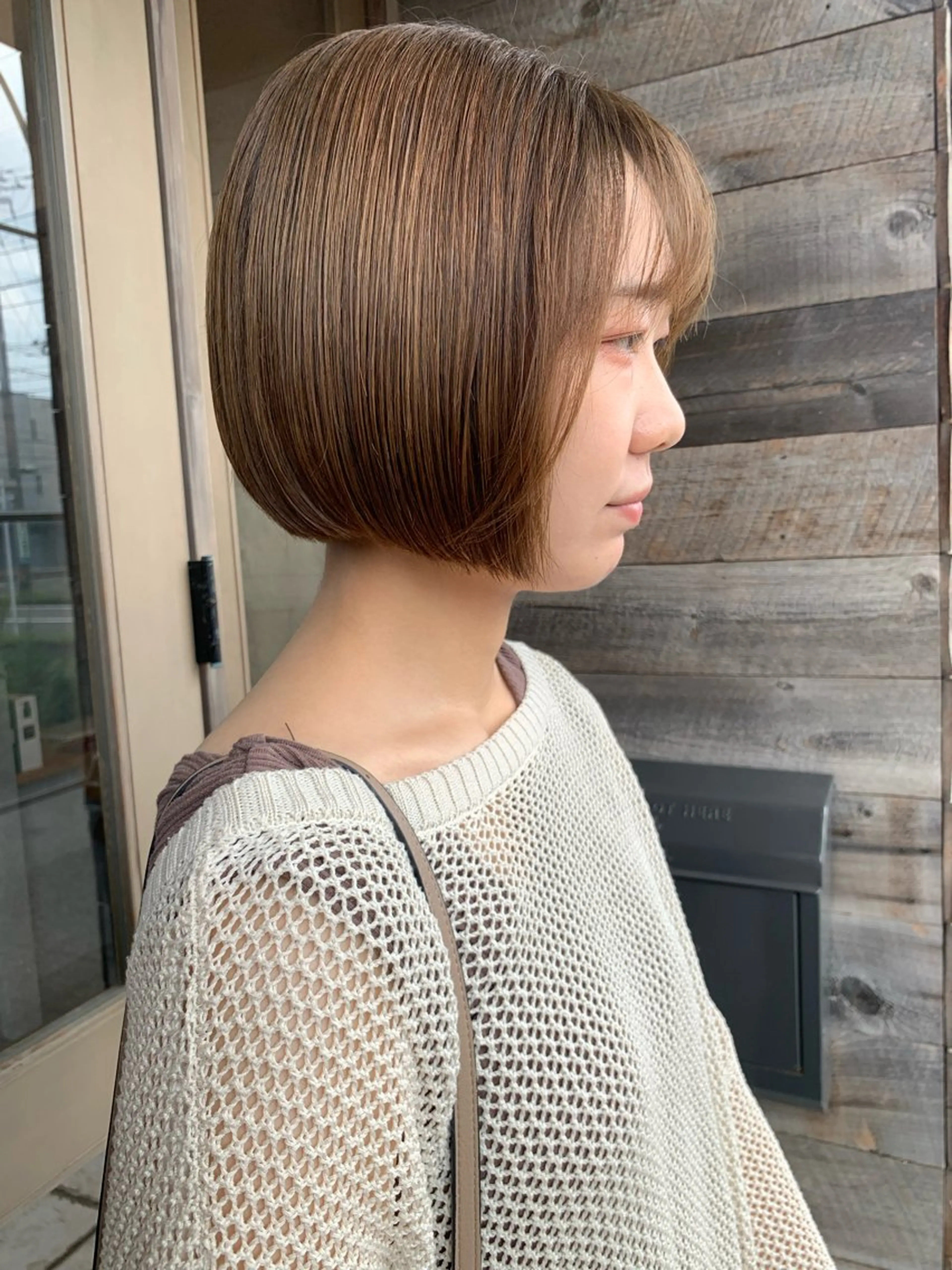 ショート ボブ カワサキ マホのヘアスタイル