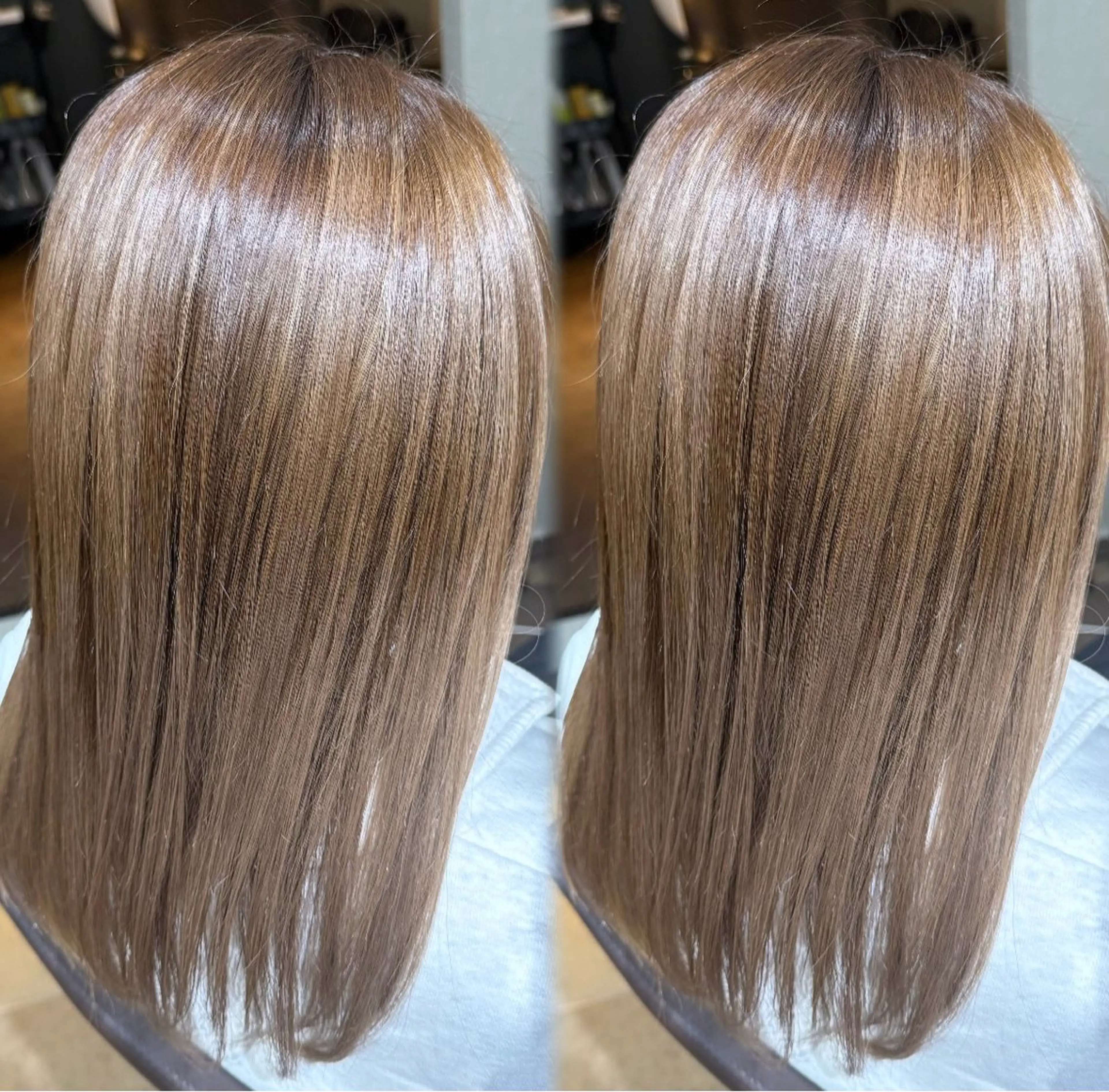 ミディアム カラー ハイライトカラー ハイライト ヘアカラー トリートメント ⠀ 流菜のヘアスタイル