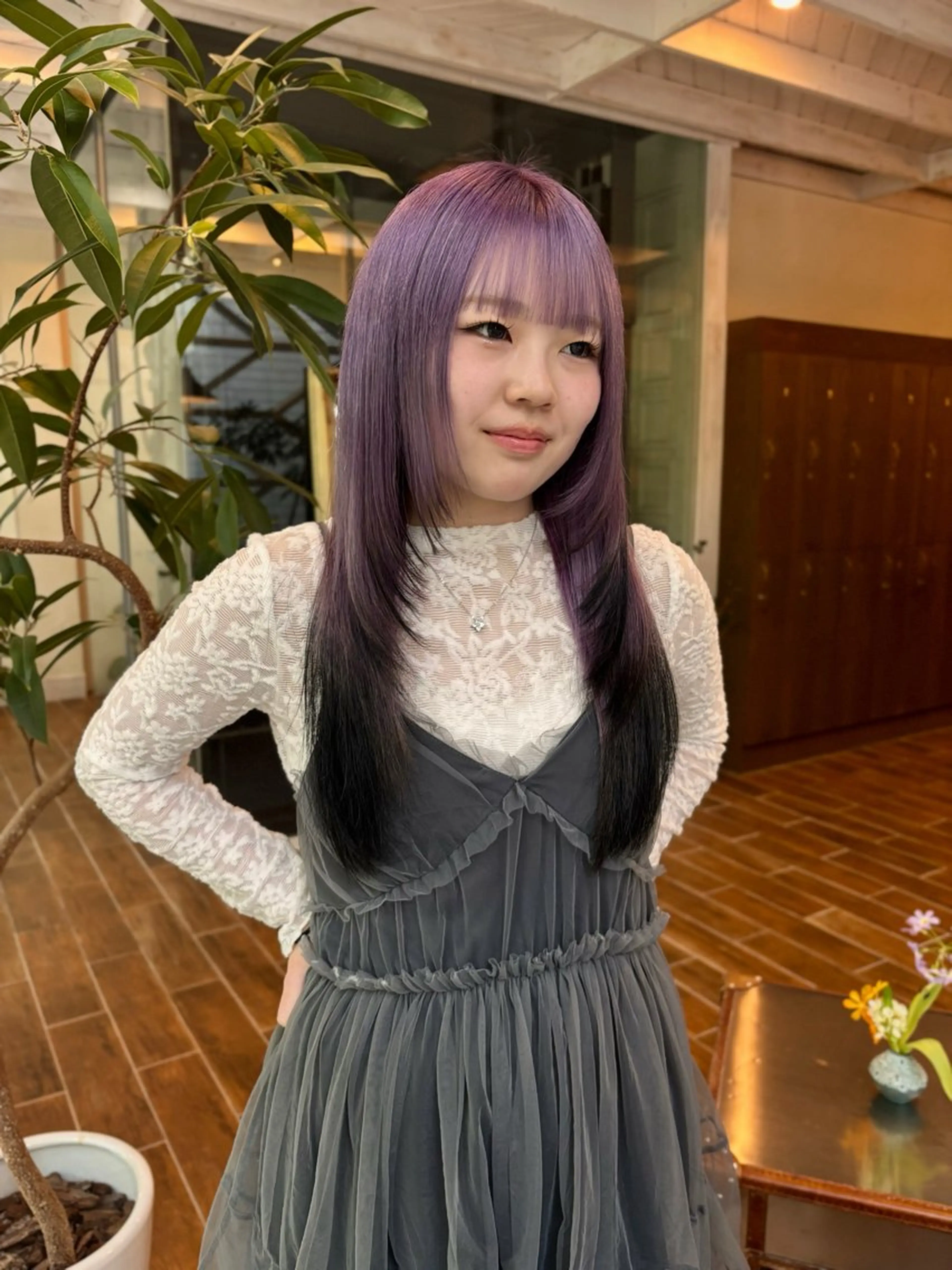 ロング カラー ヘアカラー ハイトーン/デザイン カラー/るいのヘアスタイル