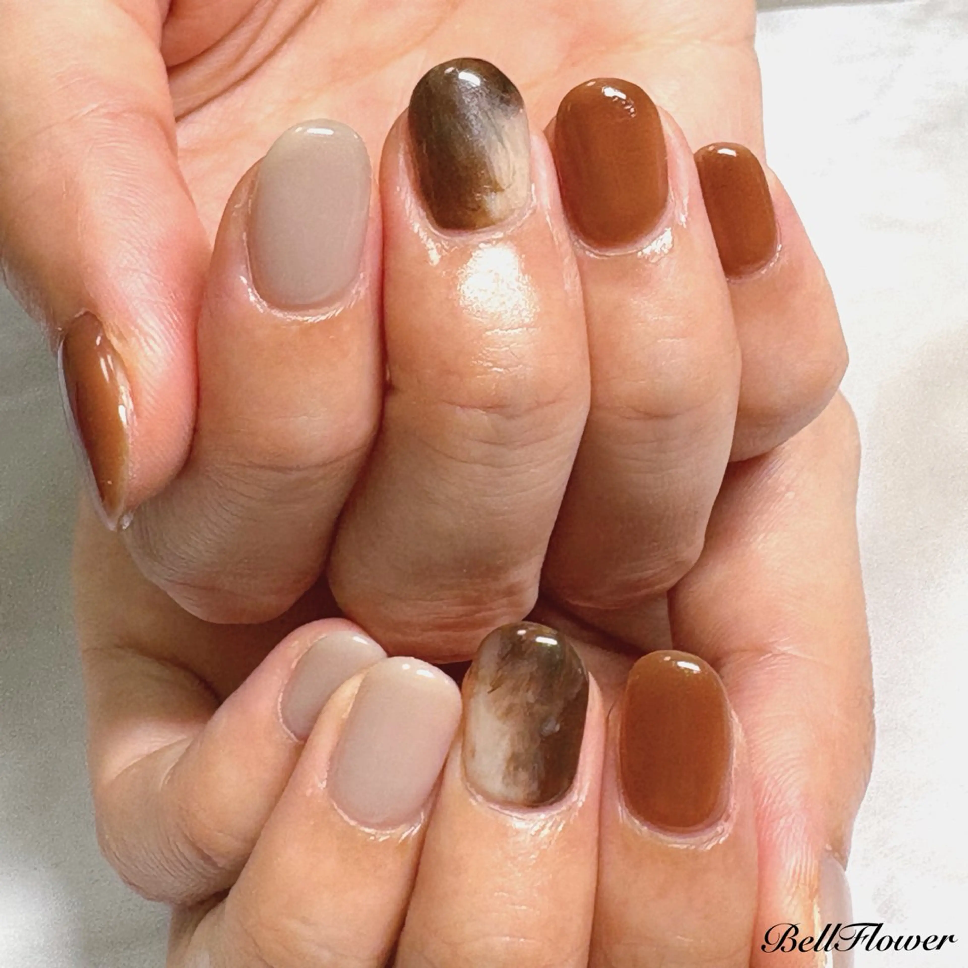 ネイル ハンドネイル Bell Flowerのネイルデザイン