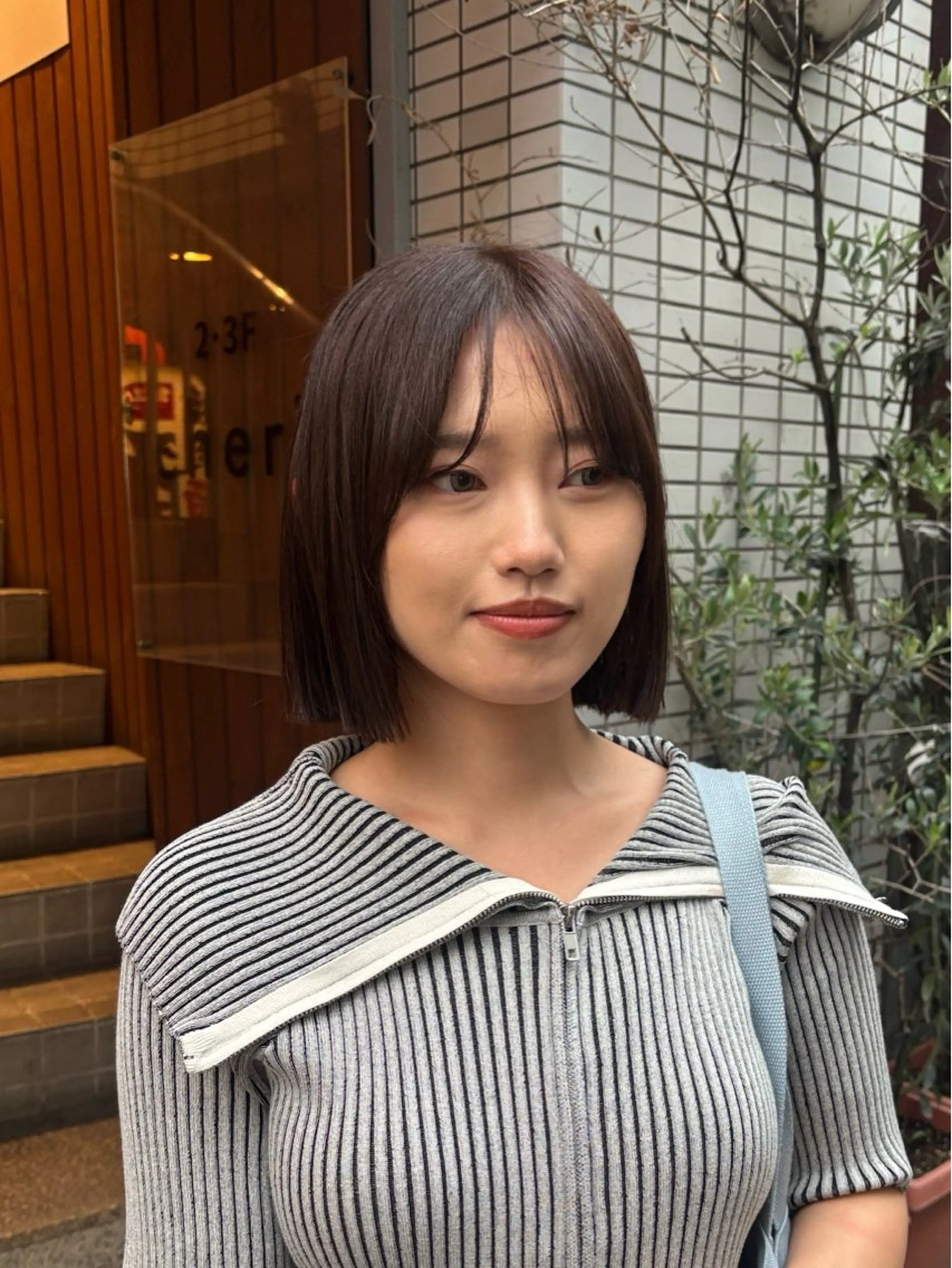 ショート 切りっぱなしボブ ボブ カット ボブ/メンズ/パーマ /Tamakiのヘアスタイル