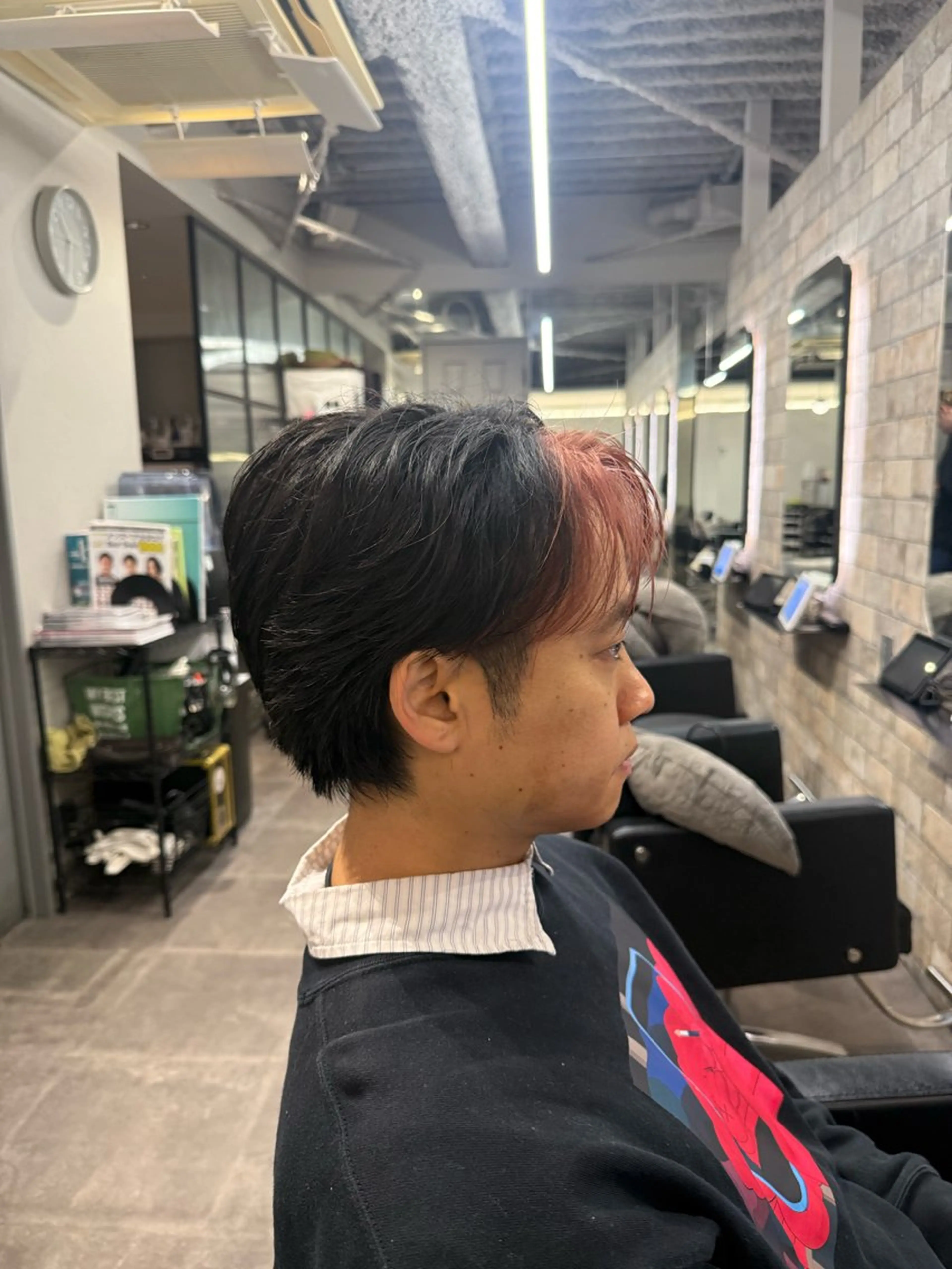 ショート カラー メンズ カット ヘアカラー トリートメント fan.ray⚽️ 髙橋翔一のヘアスタイル