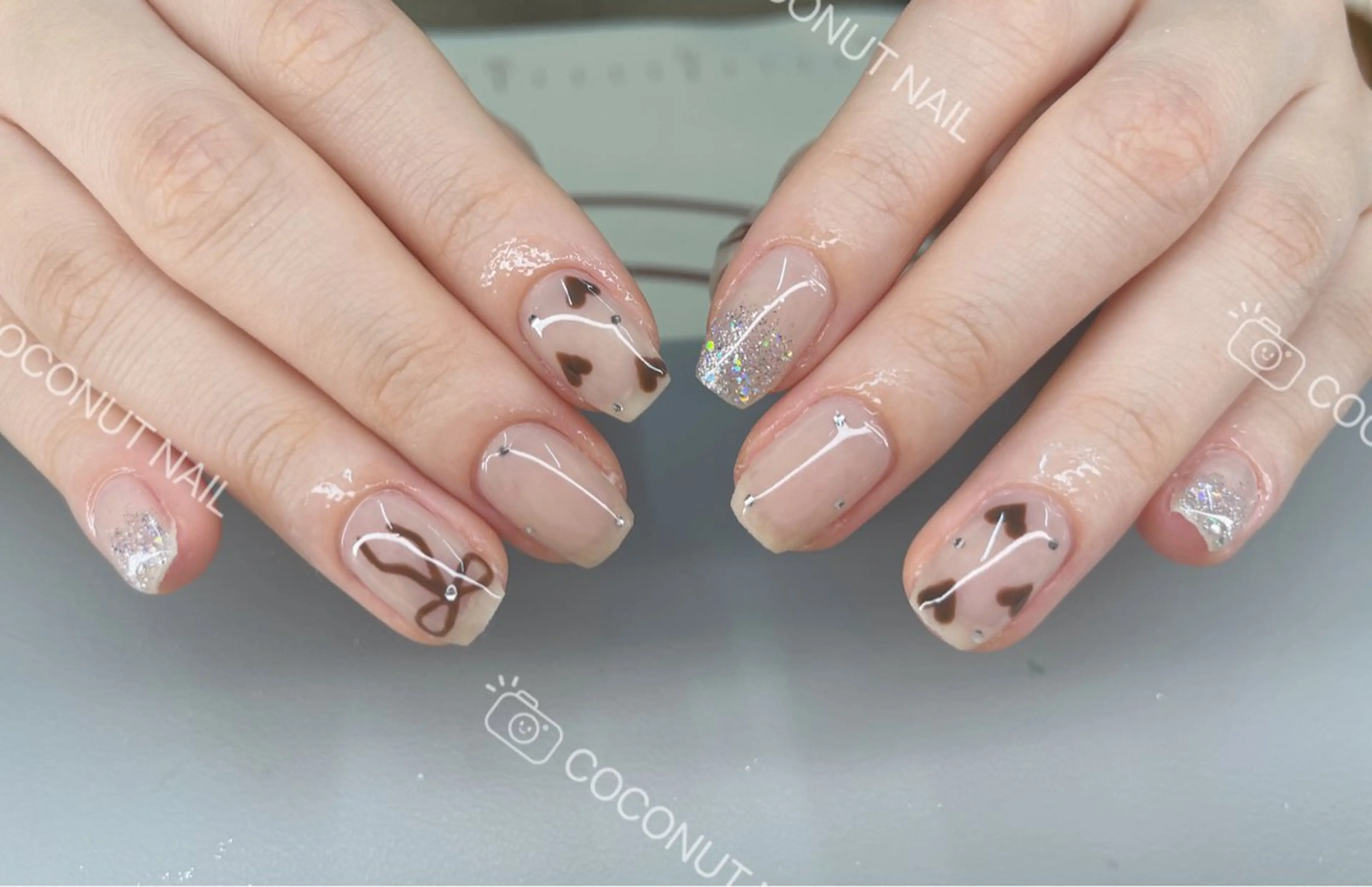 ネイル ハンドネイル 神田 ココナッツのネイルデザイン