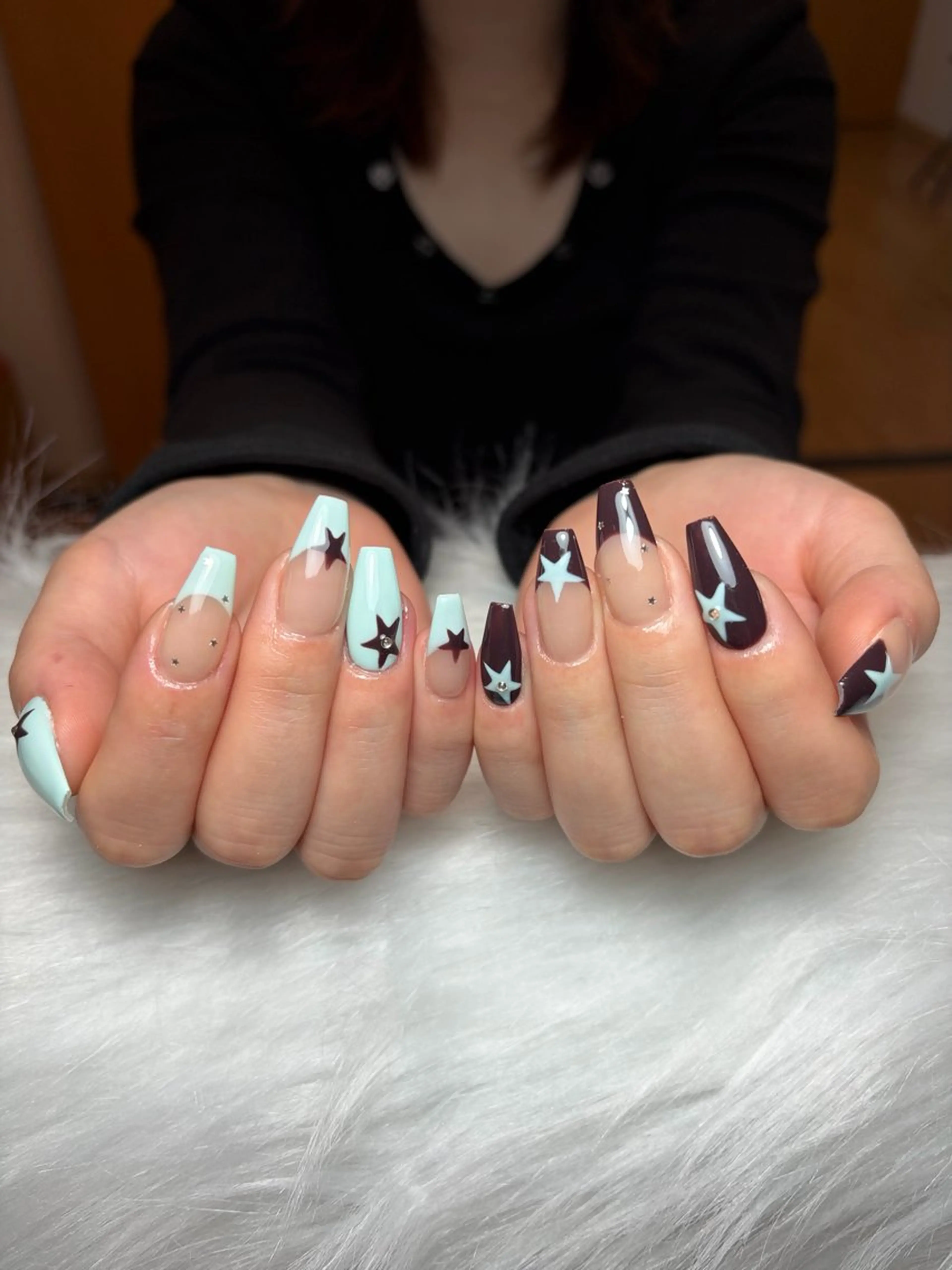 ネイル アートネイル 長さ出し ジェルネイル マグネットネイル ニュアンスネイル ハンドネイル Cloudy Chan Nailのネイルデザイン