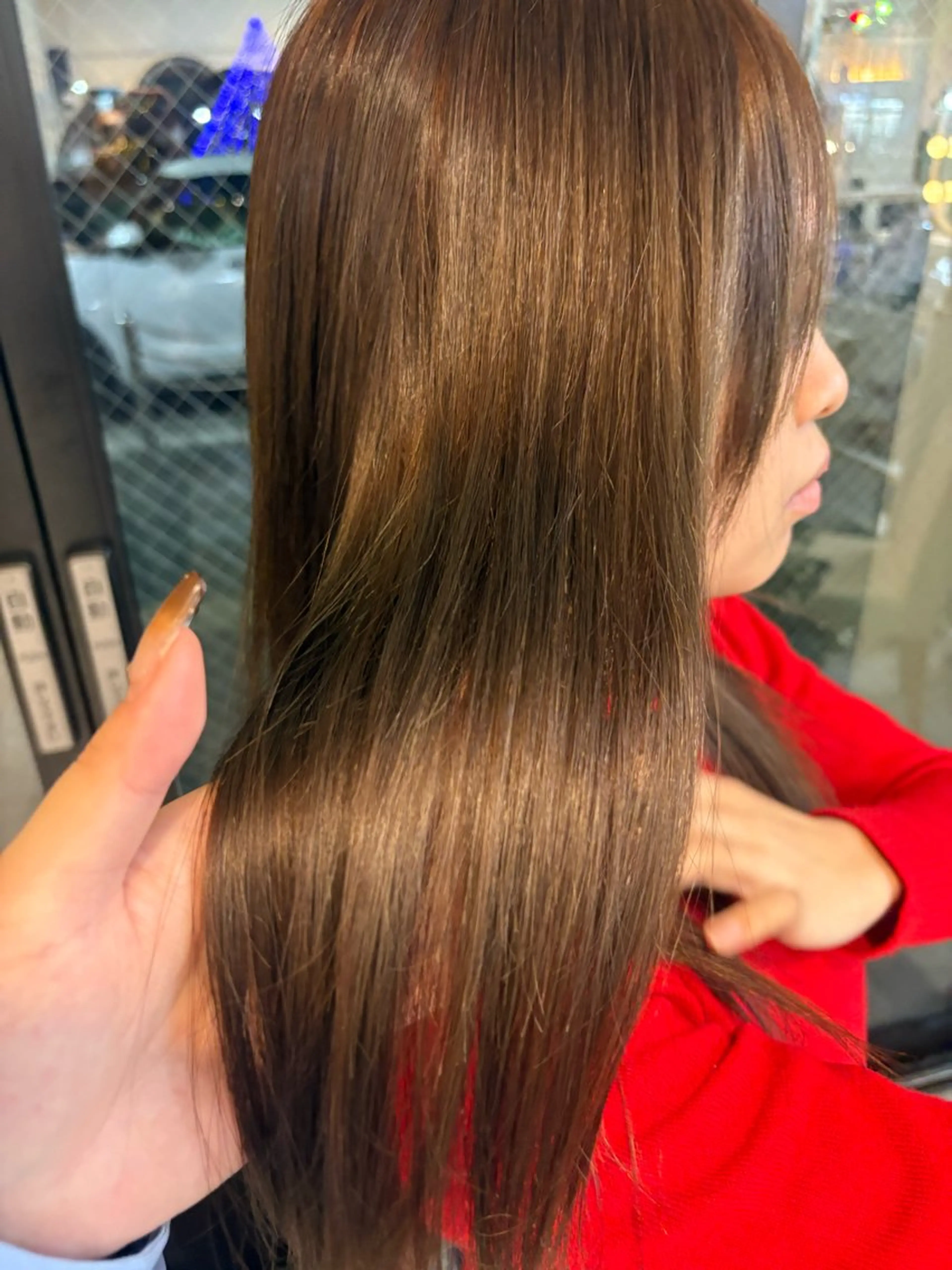 ロング ヘアカラー CREA渋沢 モデル募集🌺アイナのヘアスタイル