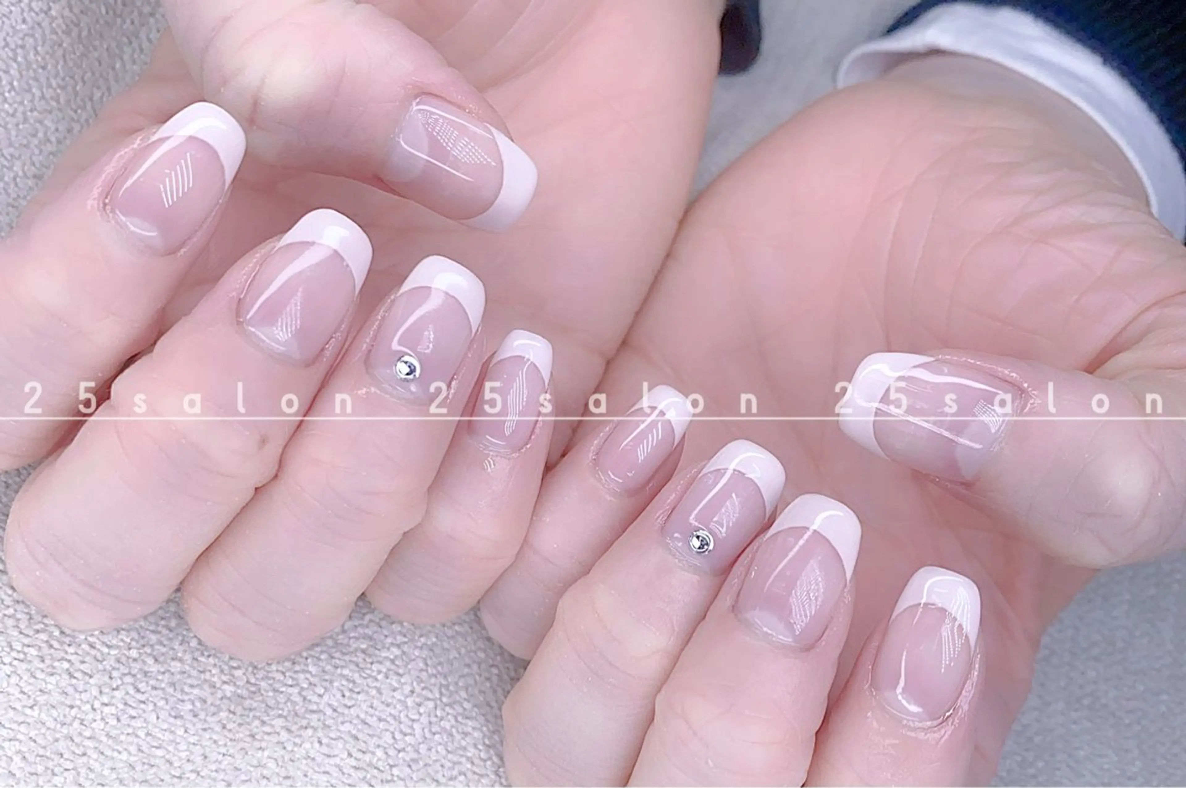 ネイル フレンチネイル ピンク 2 5のマツエク・マツパデザイン