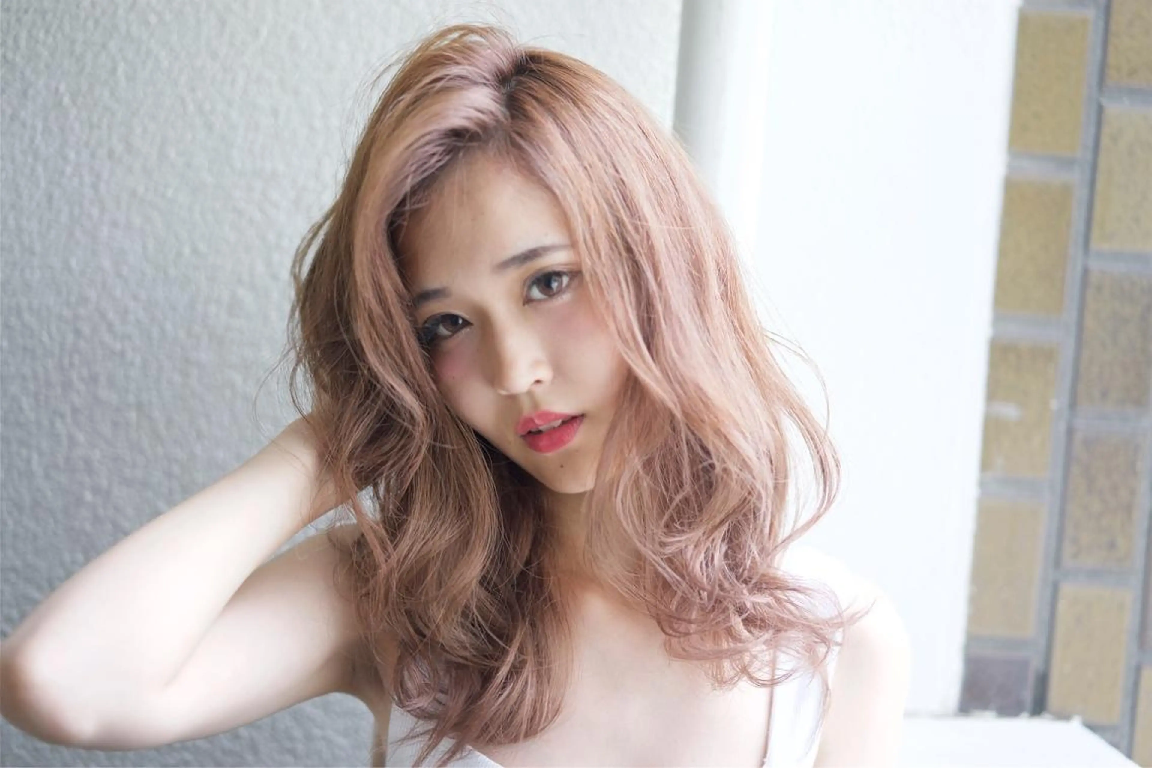 カラー ブリーチ ケアブリーチ ハイトーンカラー 元重 宣博のヘアスタイル