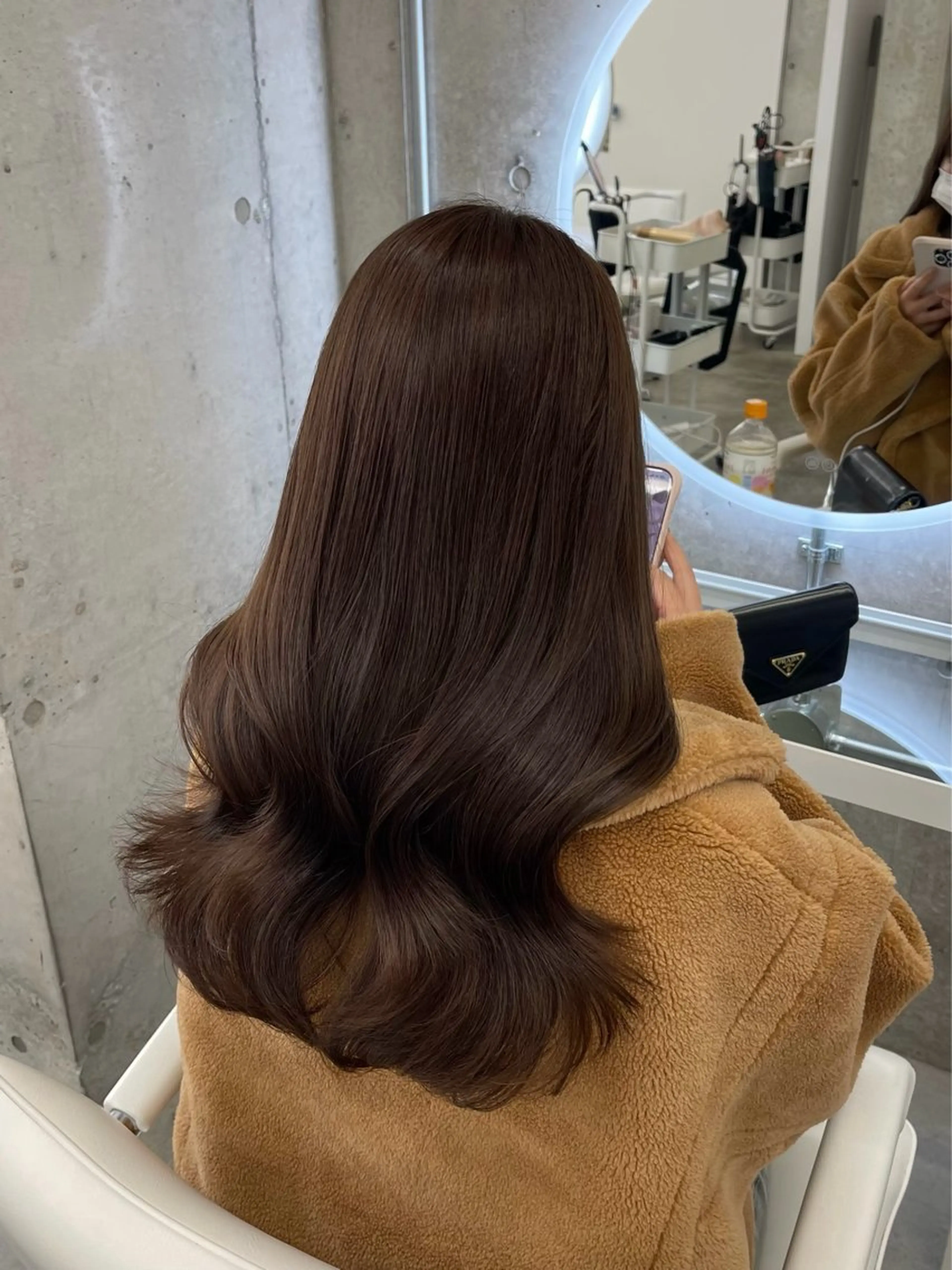 ロング レイヤーカット 透明感カラー表参道のヘアスタイル