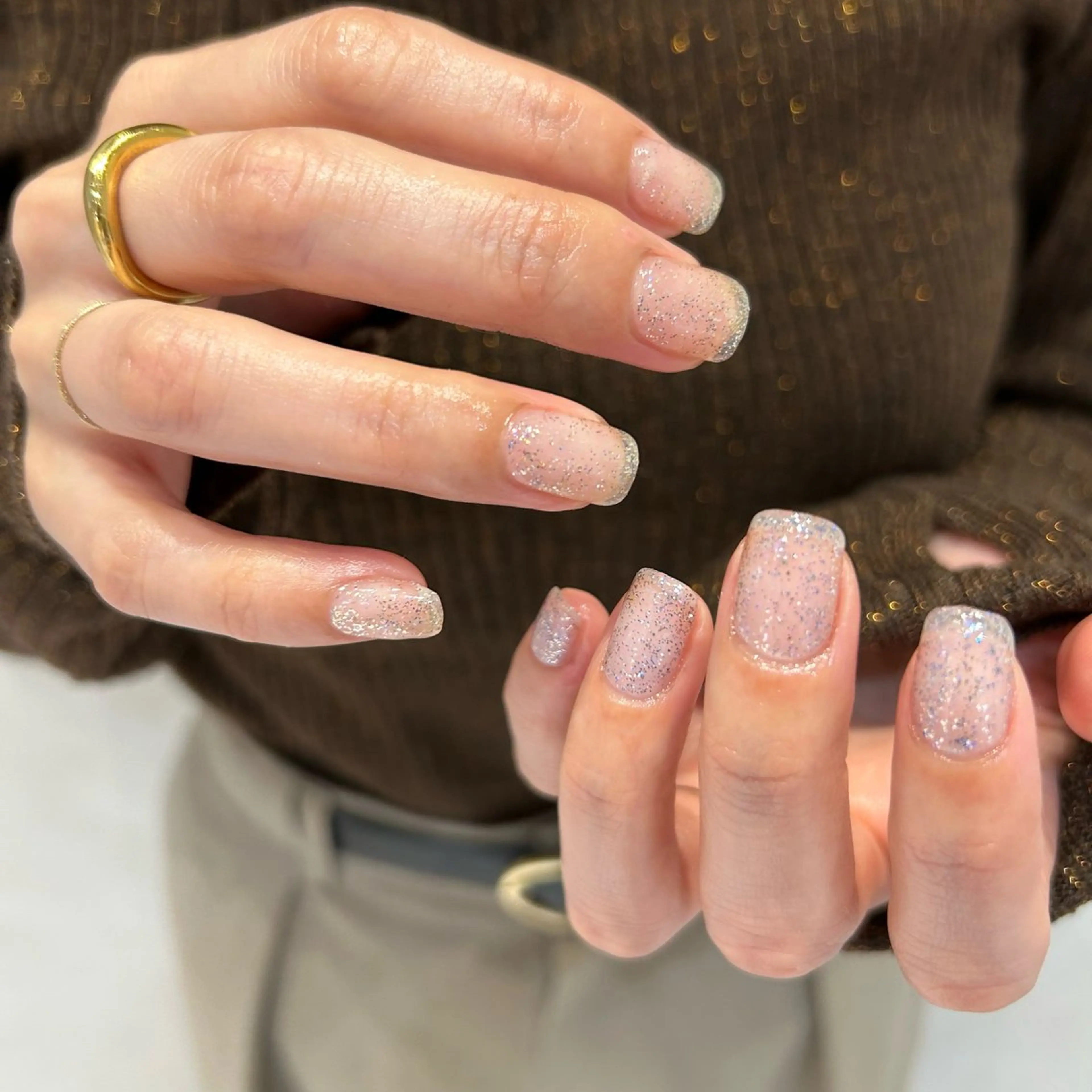 ネイル フラッシュネイル ハンドネイル soa.Aika 自爪育成のネイルデザイン